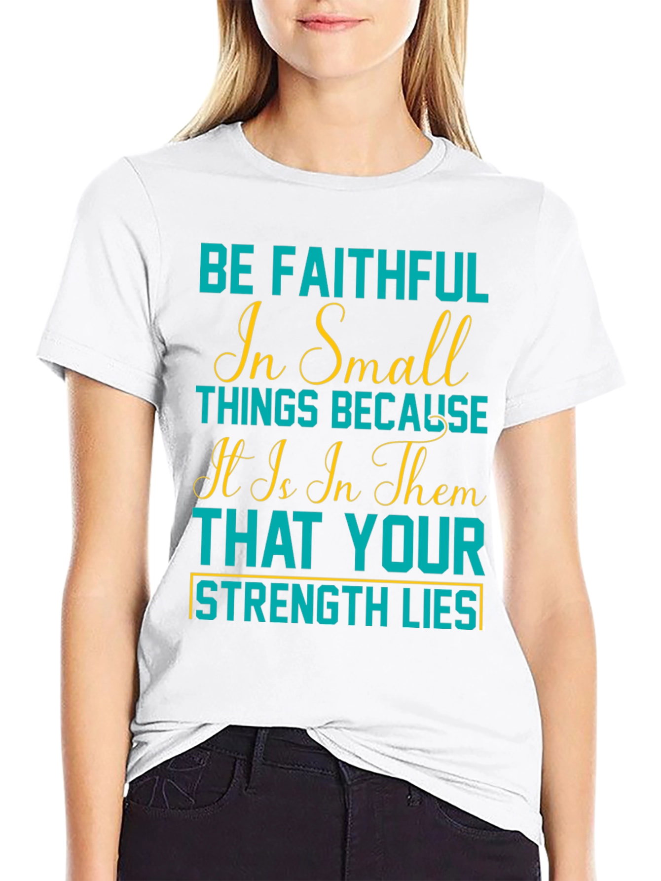 Faithful in Small Things Graphic Tee - Black