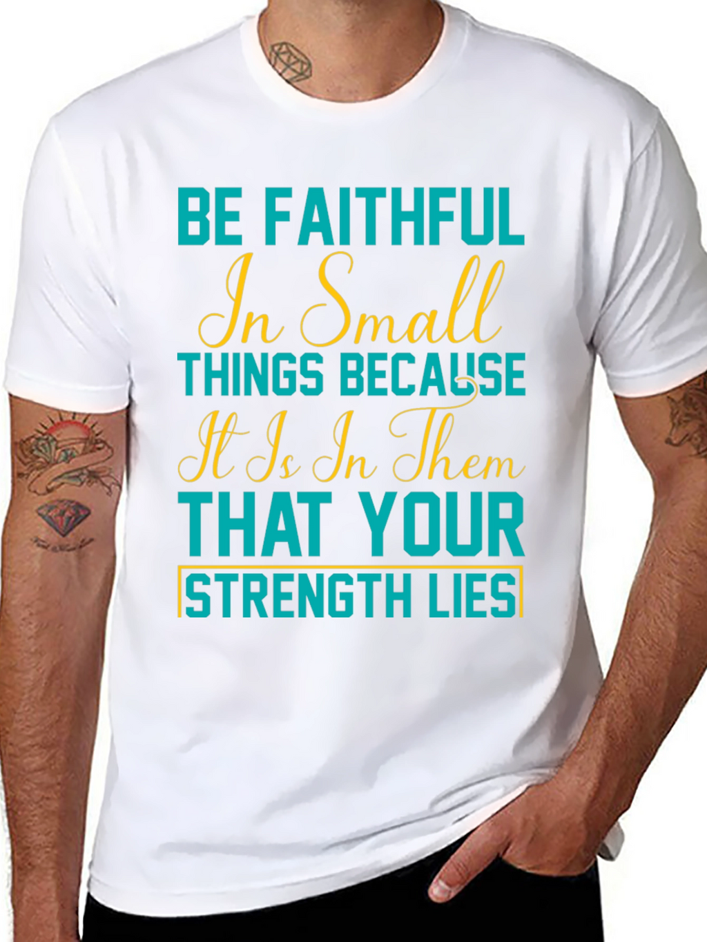 Faithful in Small Things Graphic Tee - Black