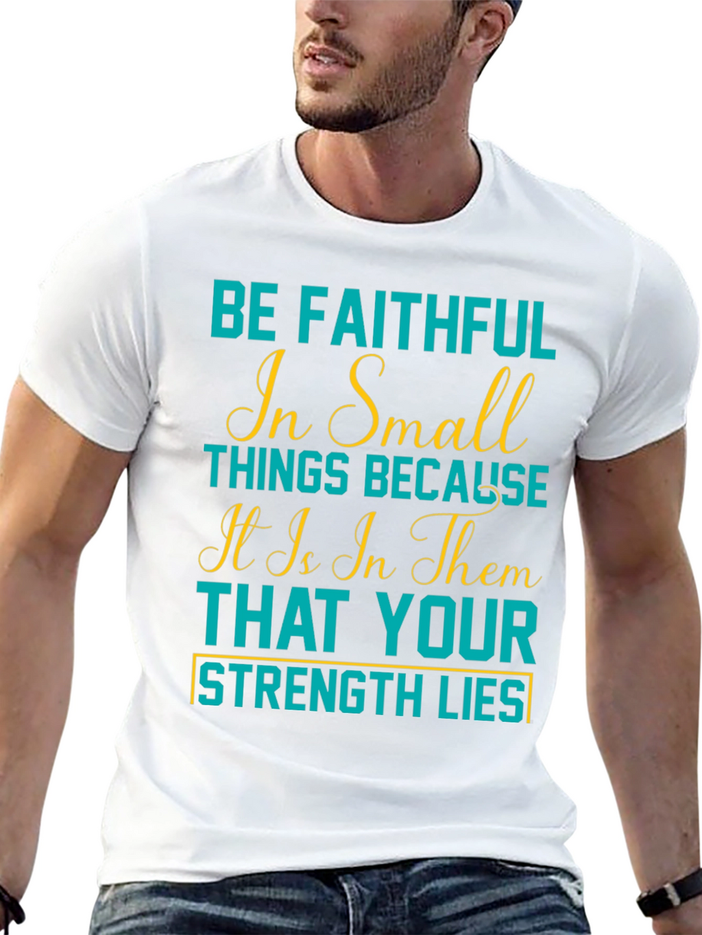 Faithful in Small Things Graphic Tee - Black