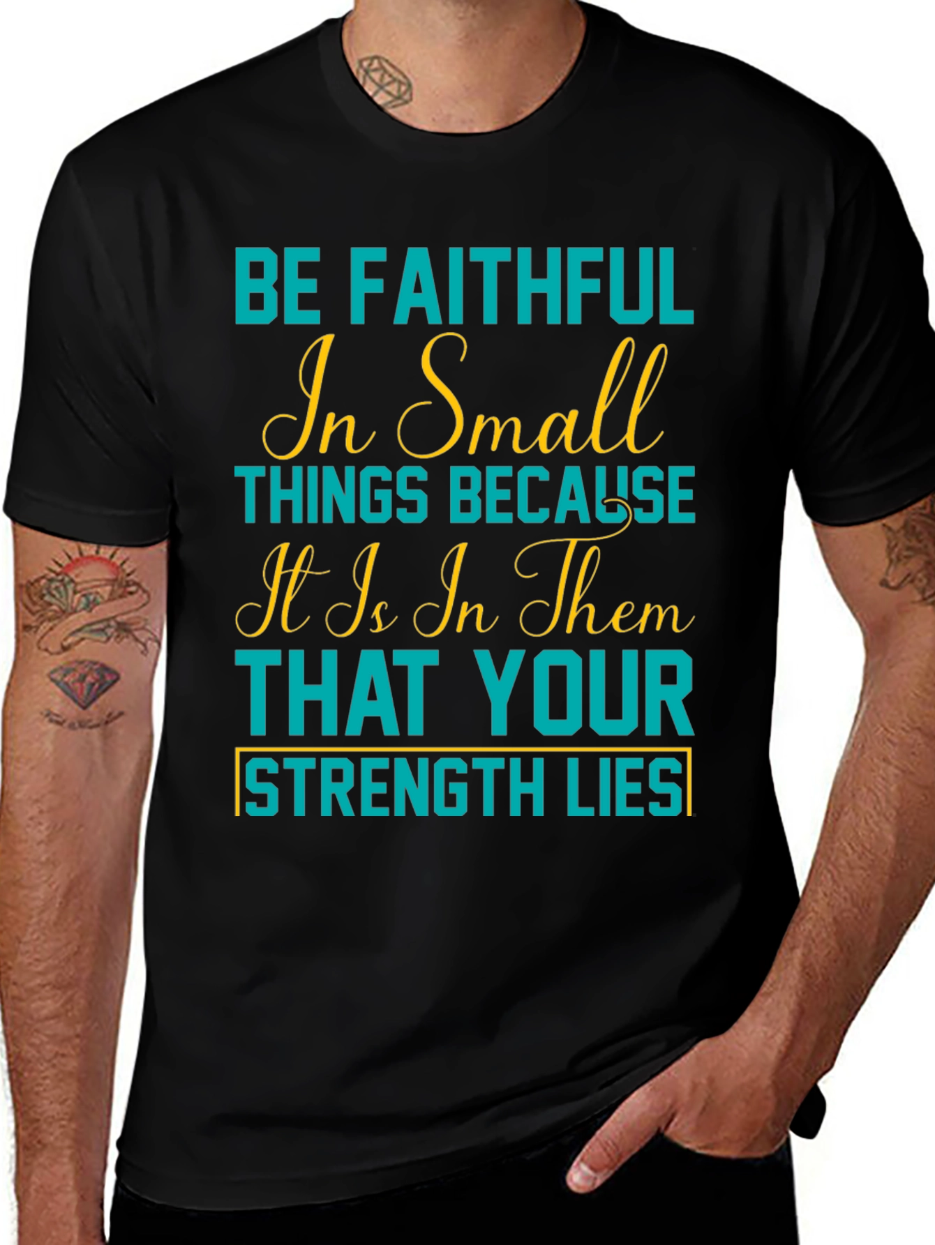 Faithful in Small Things Graphic Tee - Black