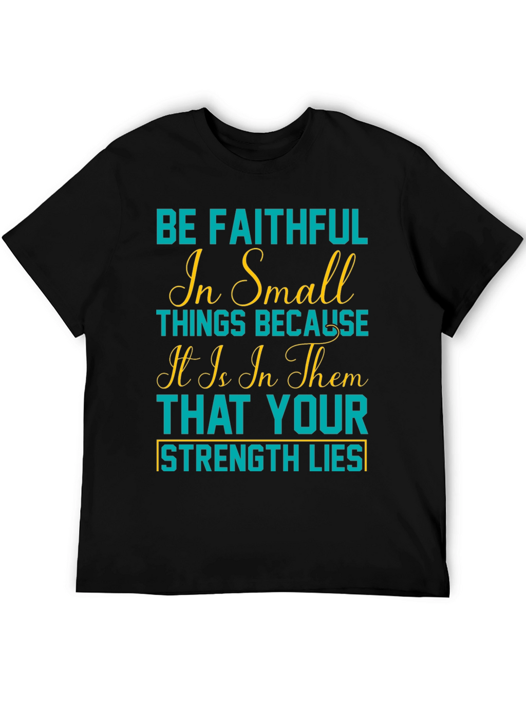 Faithful in Small Things Graphic Tee - Black