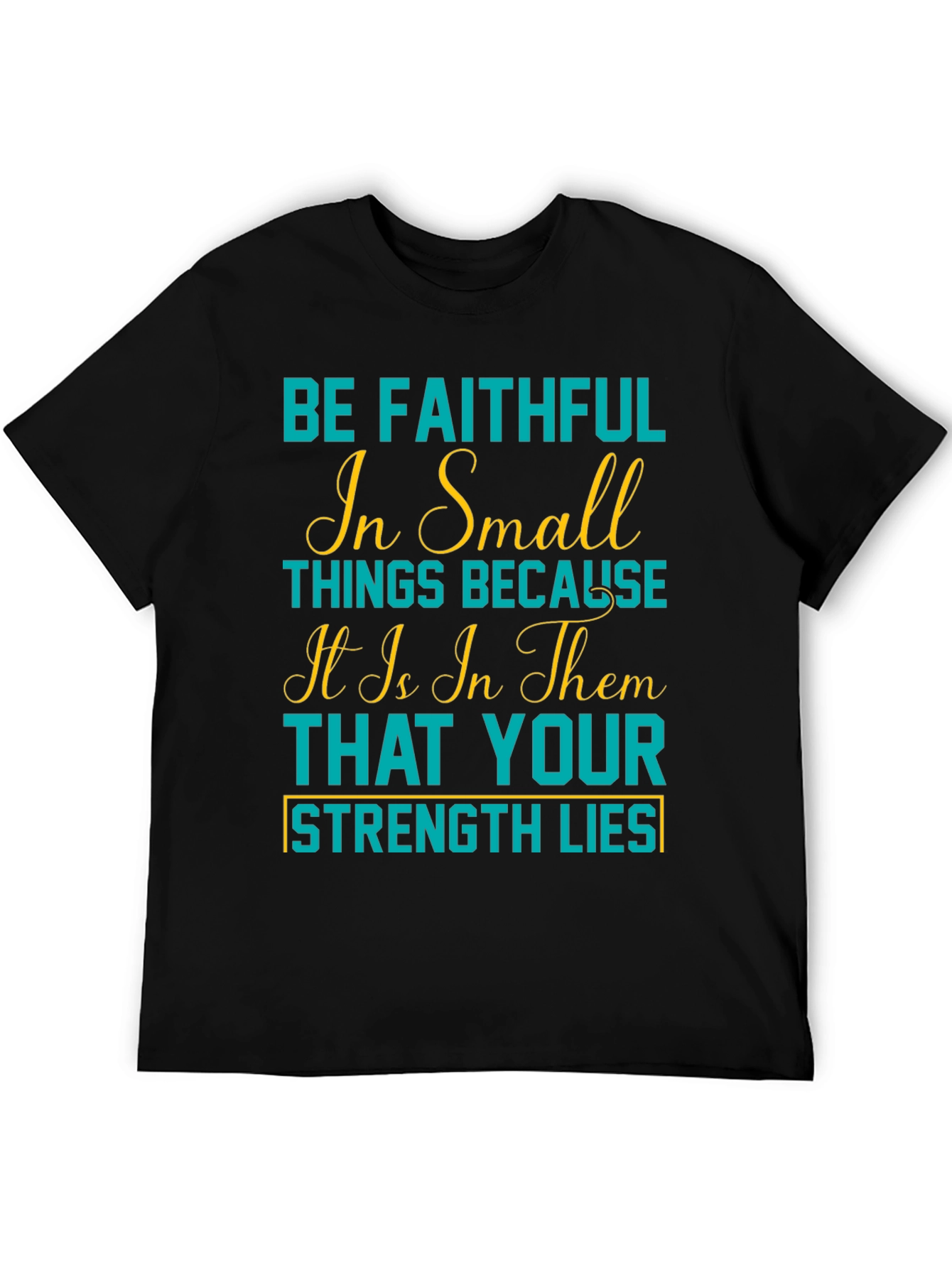 Faithful in Small Things Graphic Tee - Black