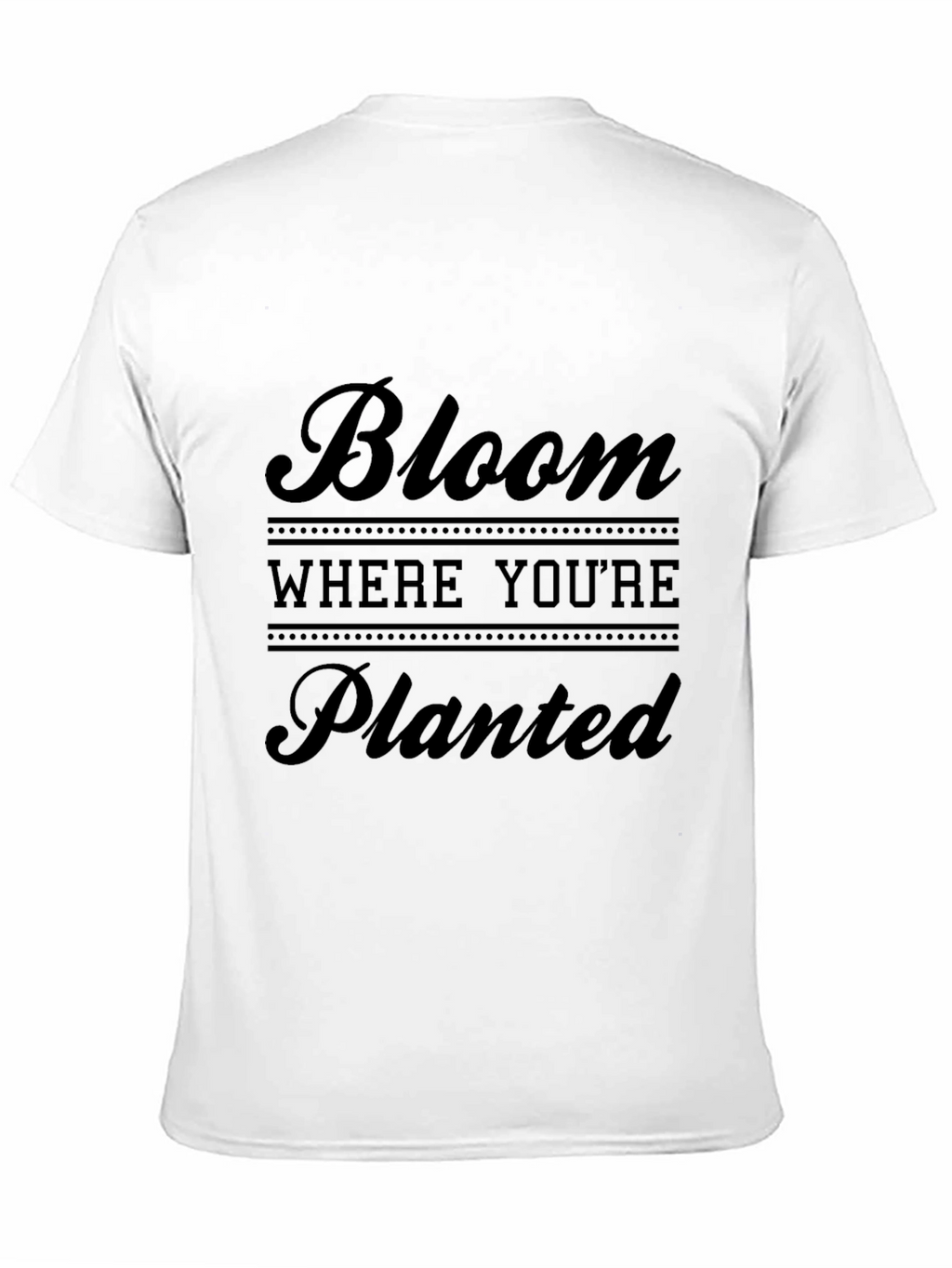 Bloom Where Youre Planted Graphic Tee - Black
