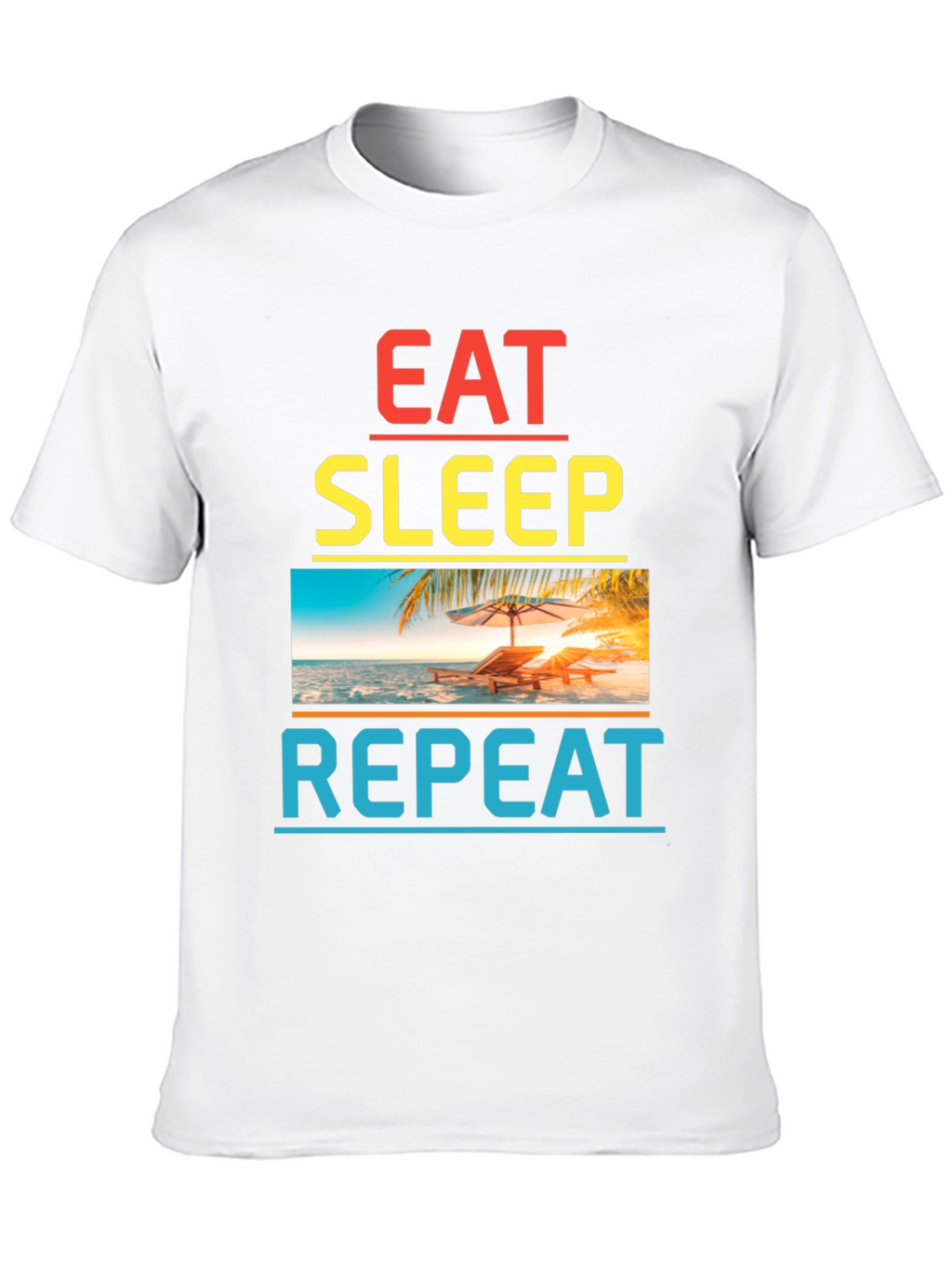 Eat Sleep Repeat Beach T-Shirt