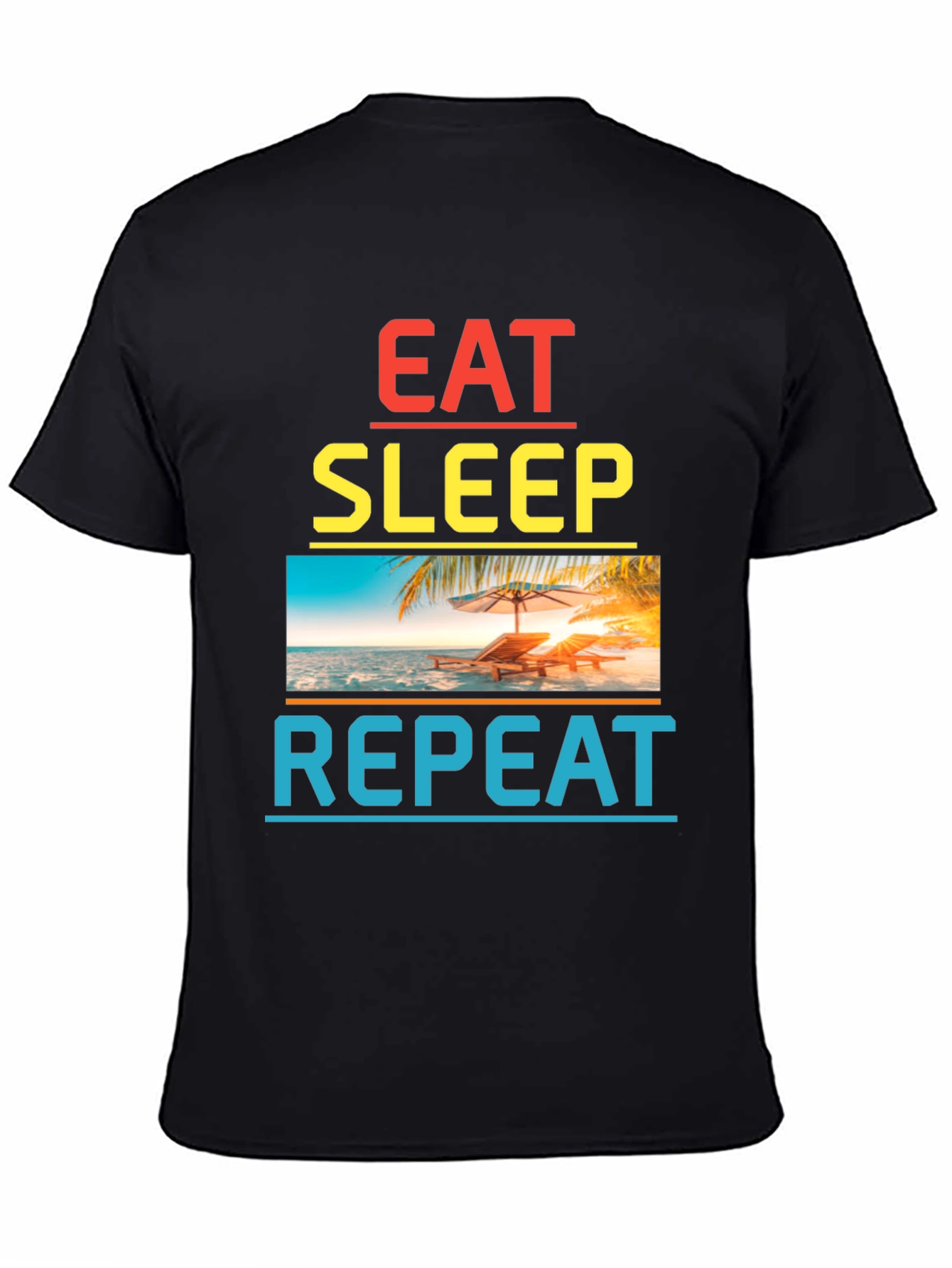 Eat Sleep Repeat Beach T-Shirt