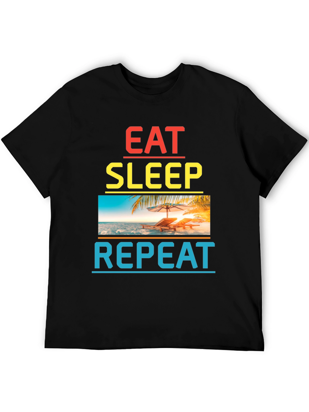 Eat Sleep Repeat Beach T-Shirt