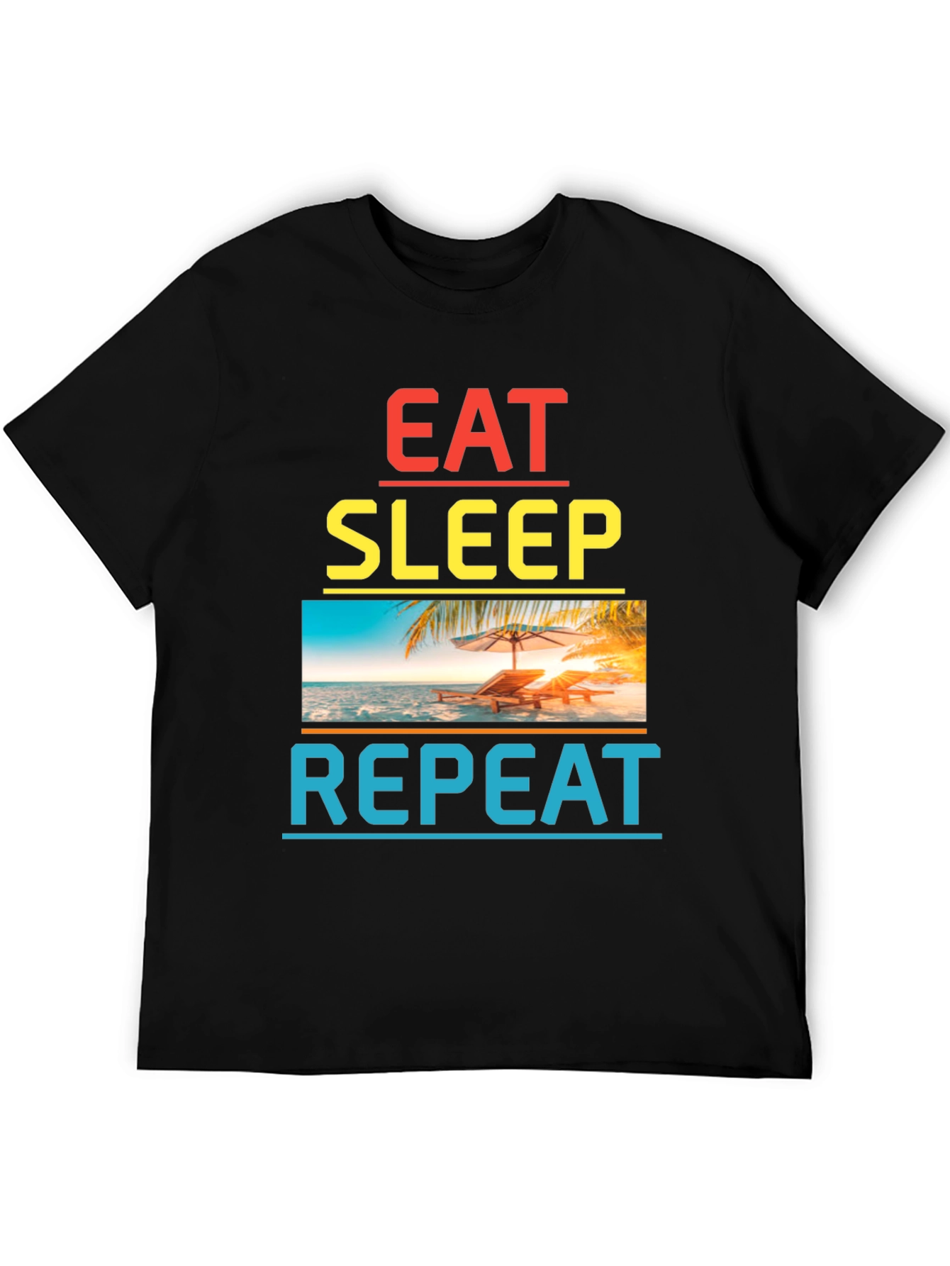 Eat Sleep Repeat Beach T-Shirt