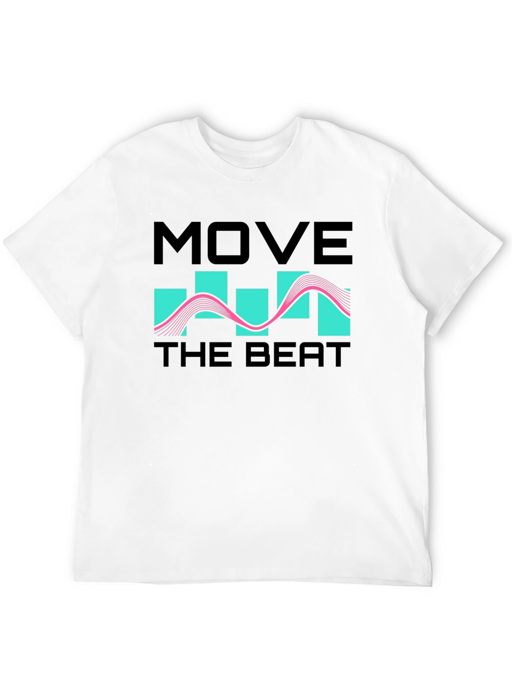 Move The Beat Black Graphic T-Shirt