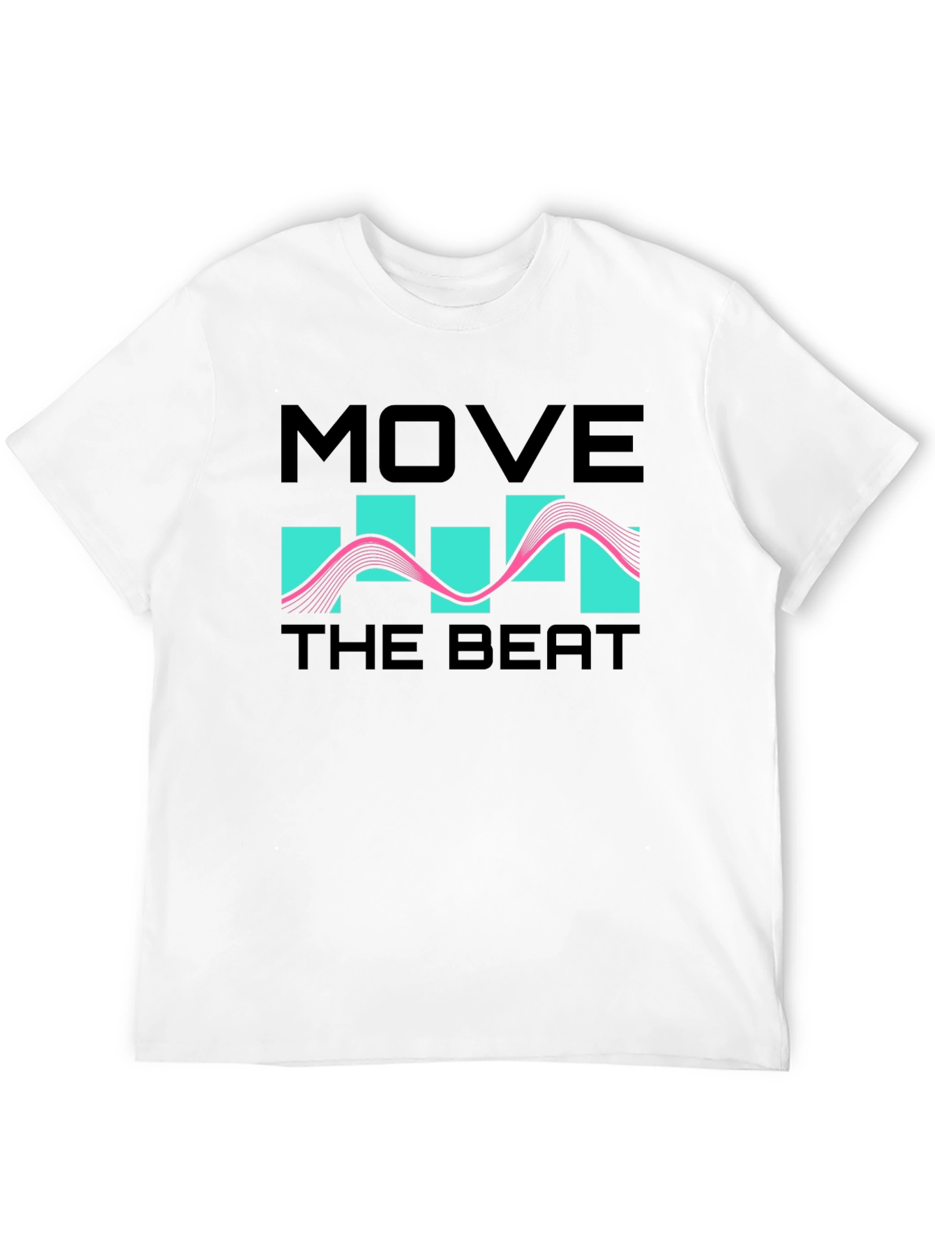 Move The Beat Black Graphic T-Shirt