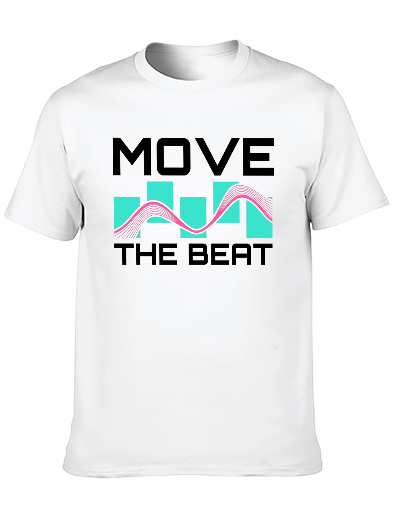 Move The Beat Black Graphic T-Shirt