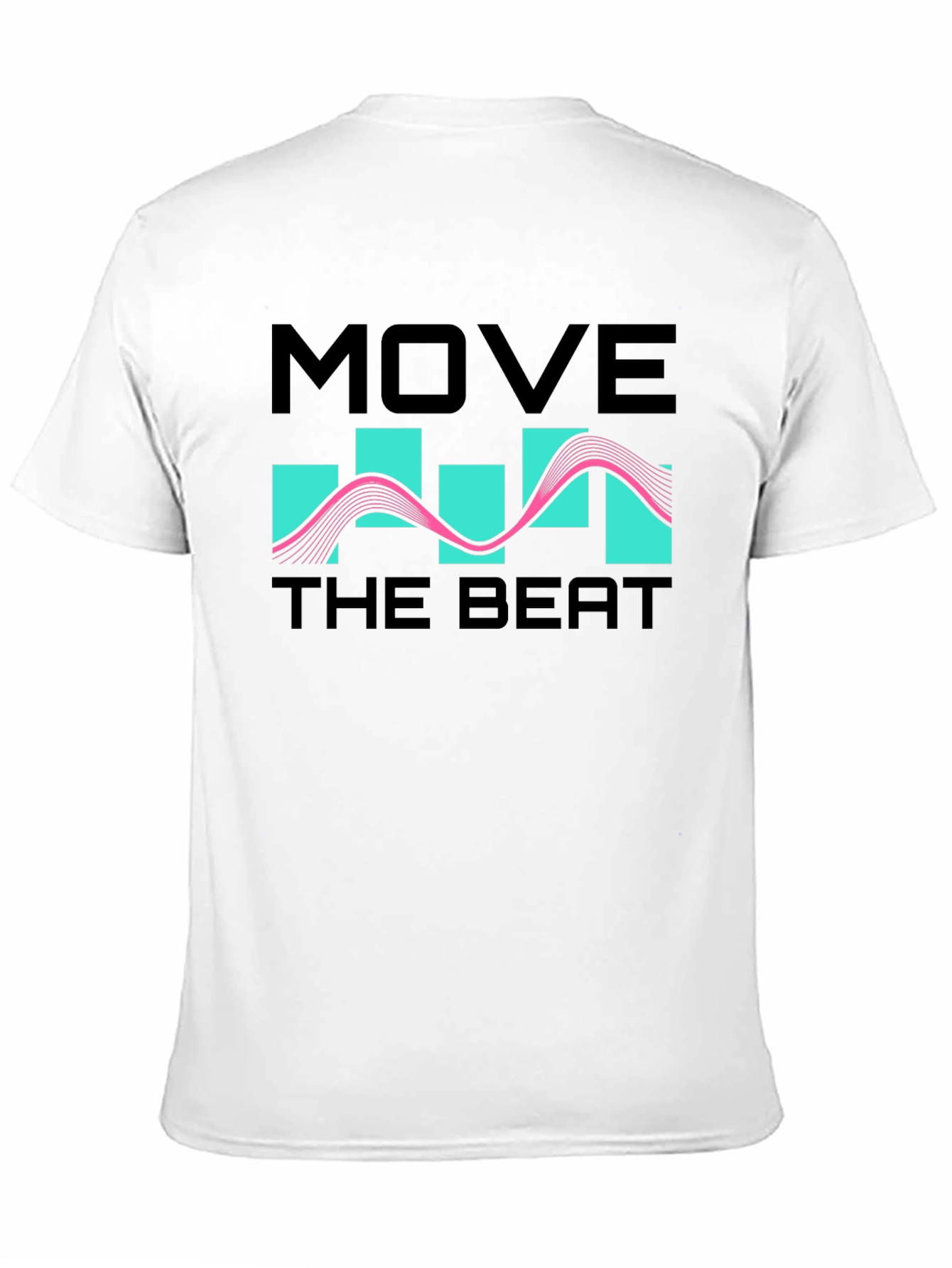Move The Beat Black Graphic T-Shirt