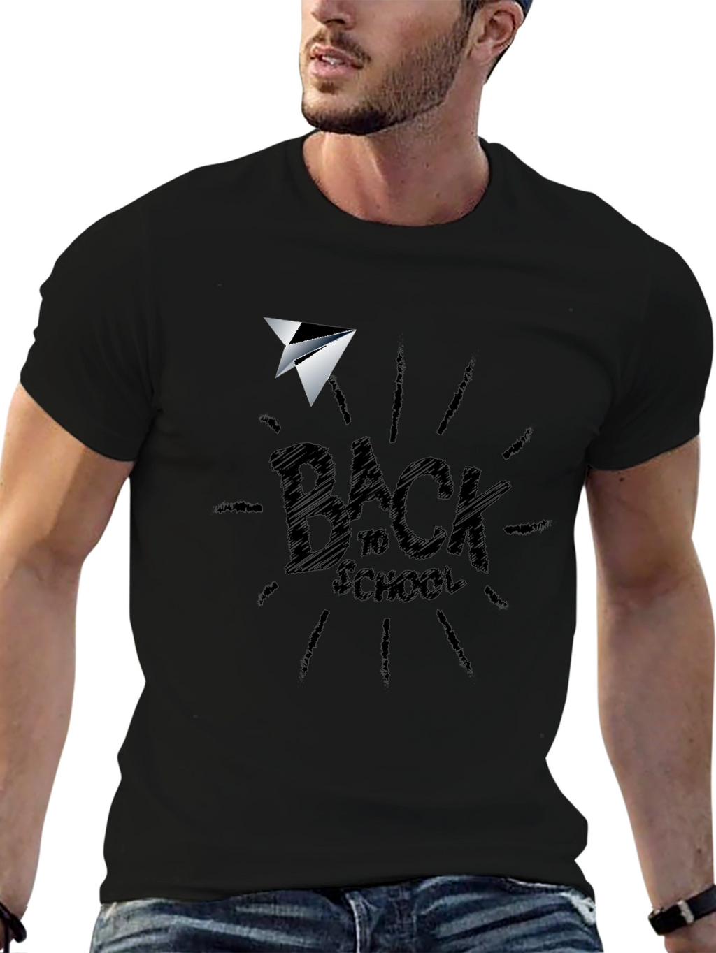 Back to School Graphic Tee - Black