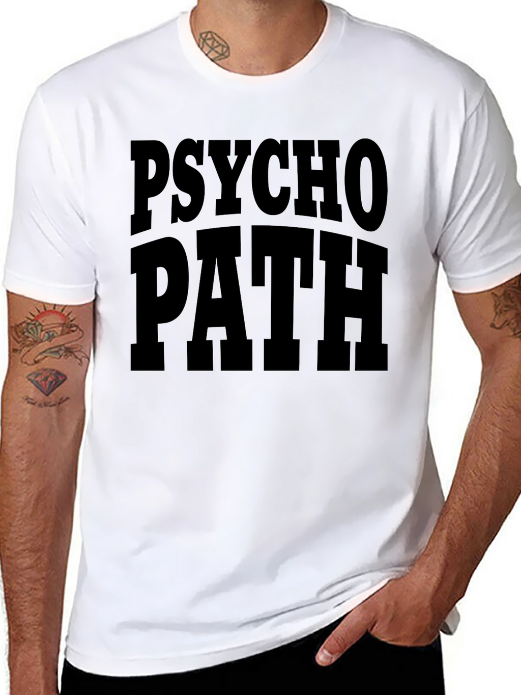 Psycho Path Black Graphic Tee