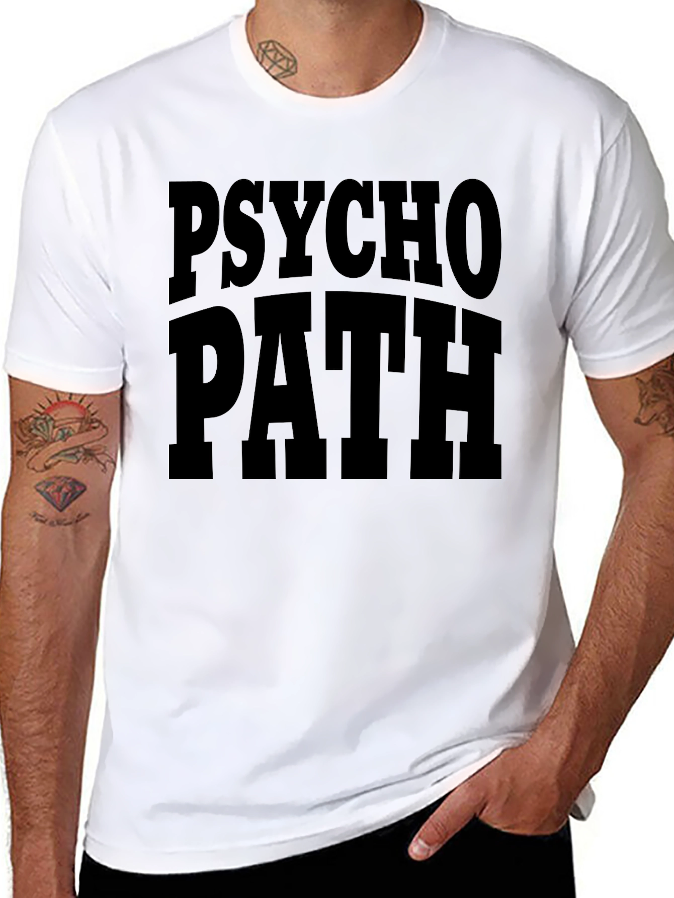 Psycho Path Black Graphic Tee