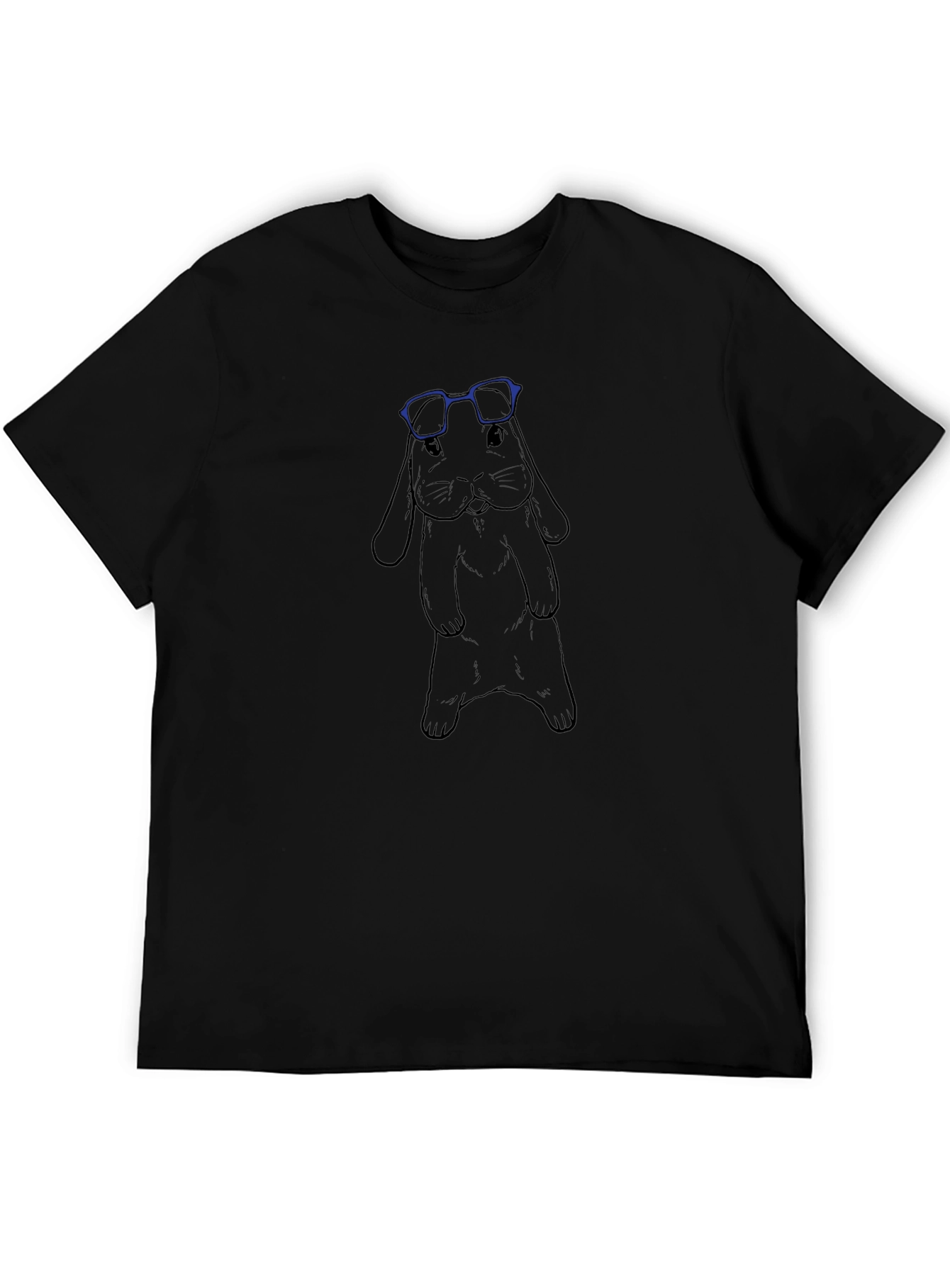 Cool Rabbit Graphic T-Shirt - Black