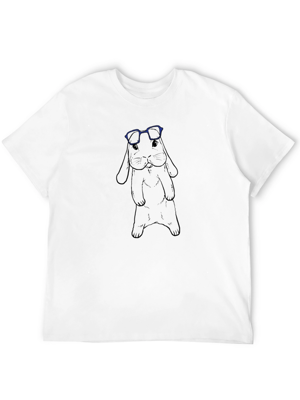 Cool Rabbit Graphic T-Shirt - Black
