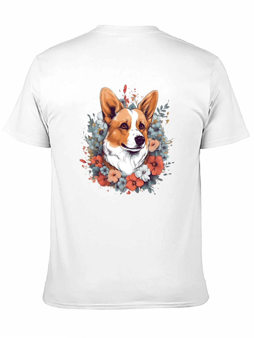 Corgi Floral Tee