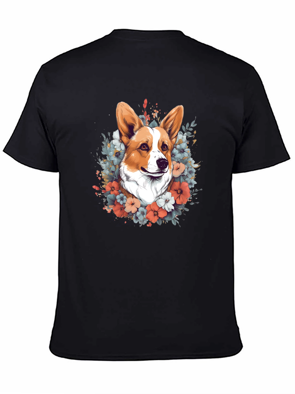 Corgi Floral Tee