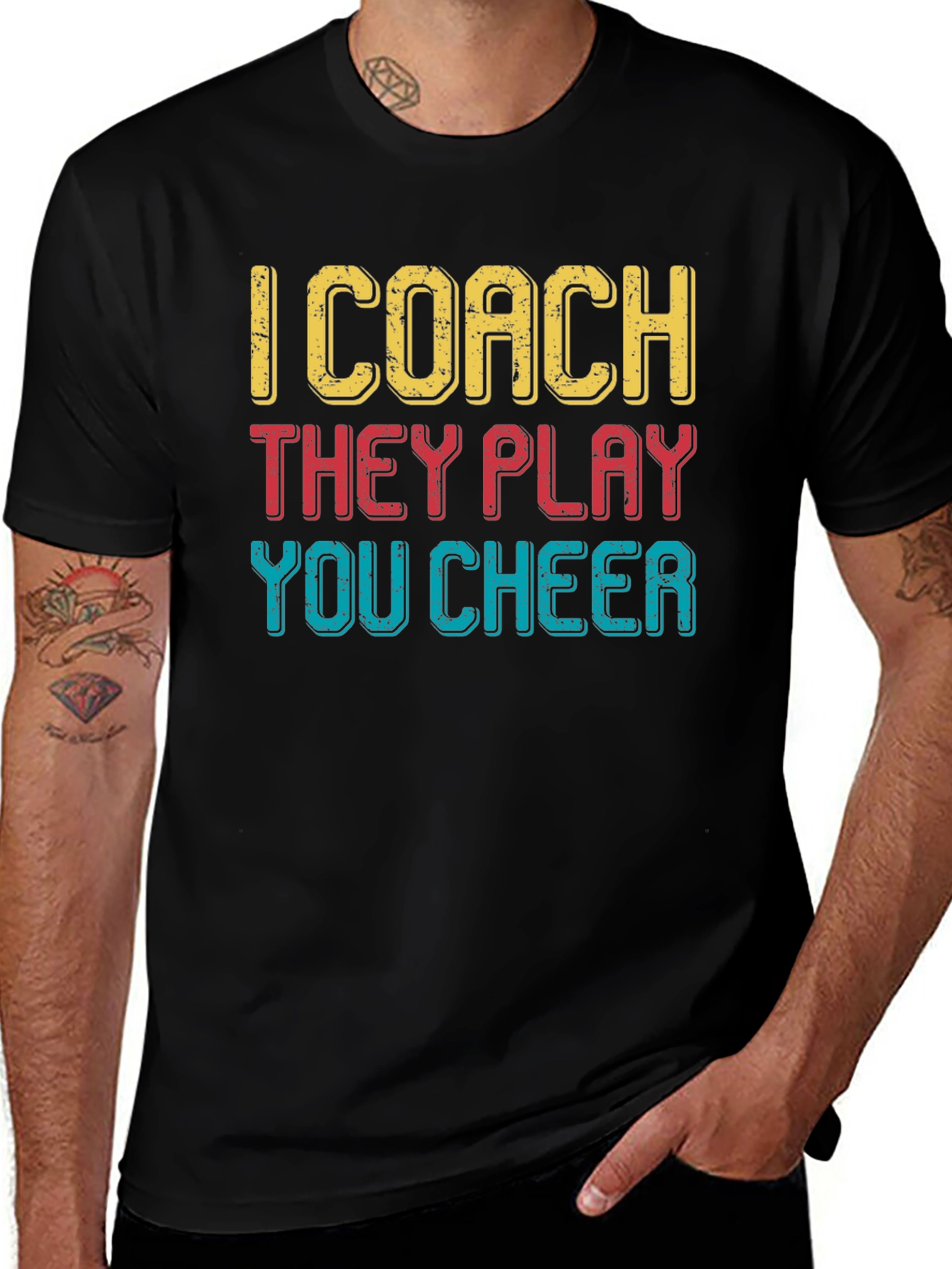 I Coach They Play You Cheer T-Shirt