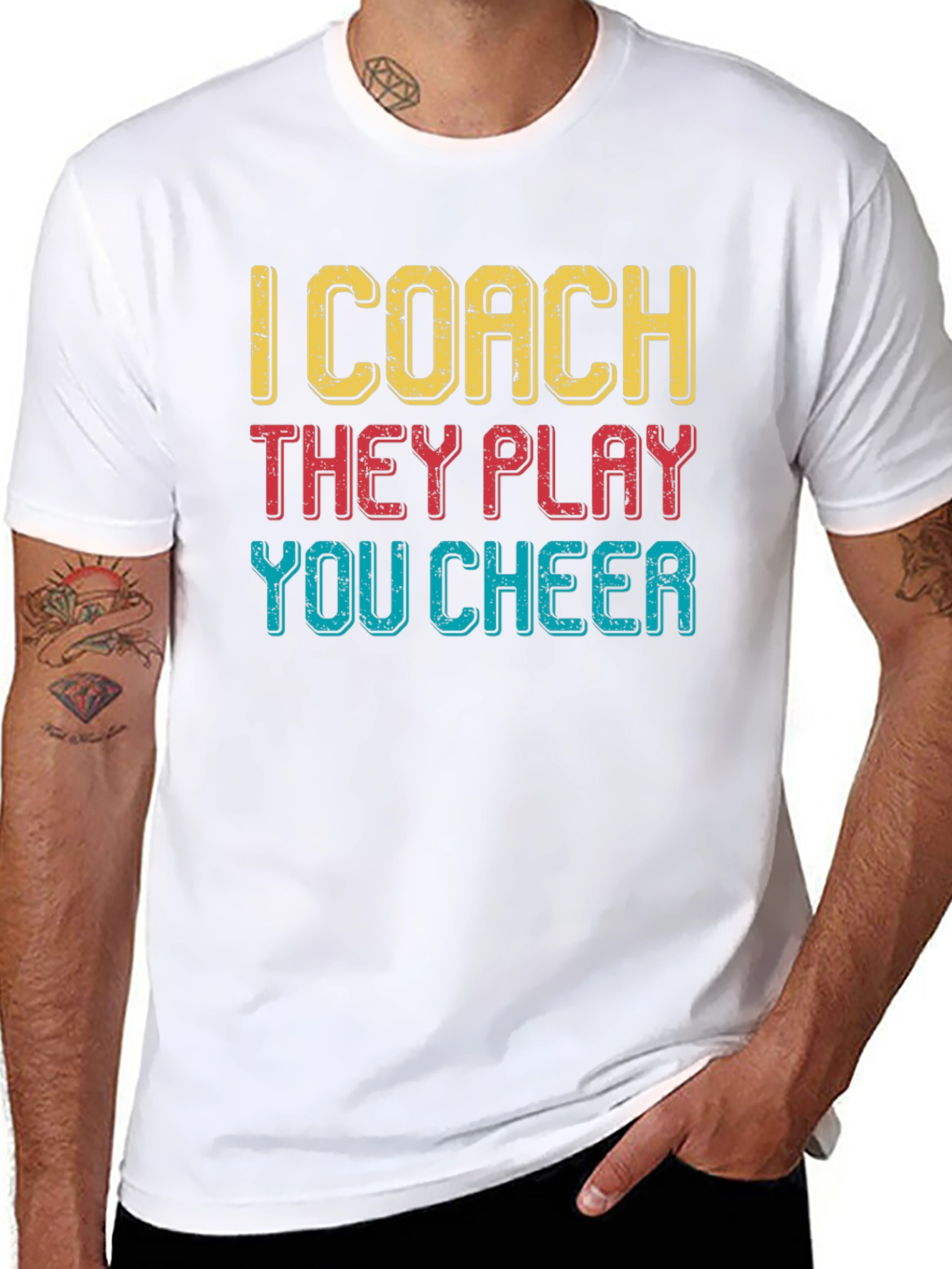 I Coach They Play You Cheer T-Shirt
