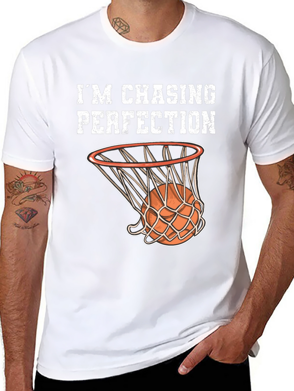 Im Chasing Perfection Basketball Graphic T-Shirt
