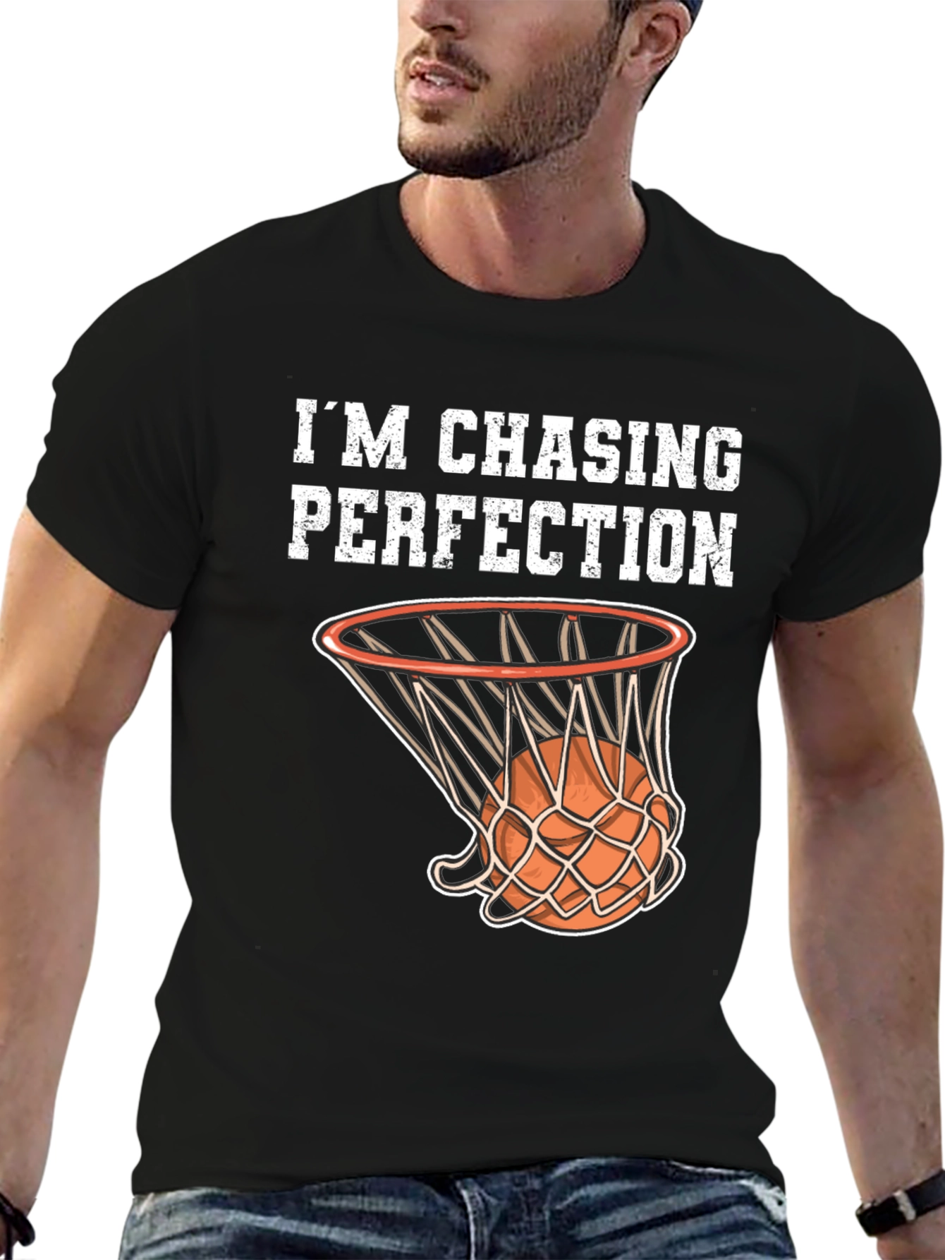 Im Chasing Perfection Basketball Graphic T-Shirt