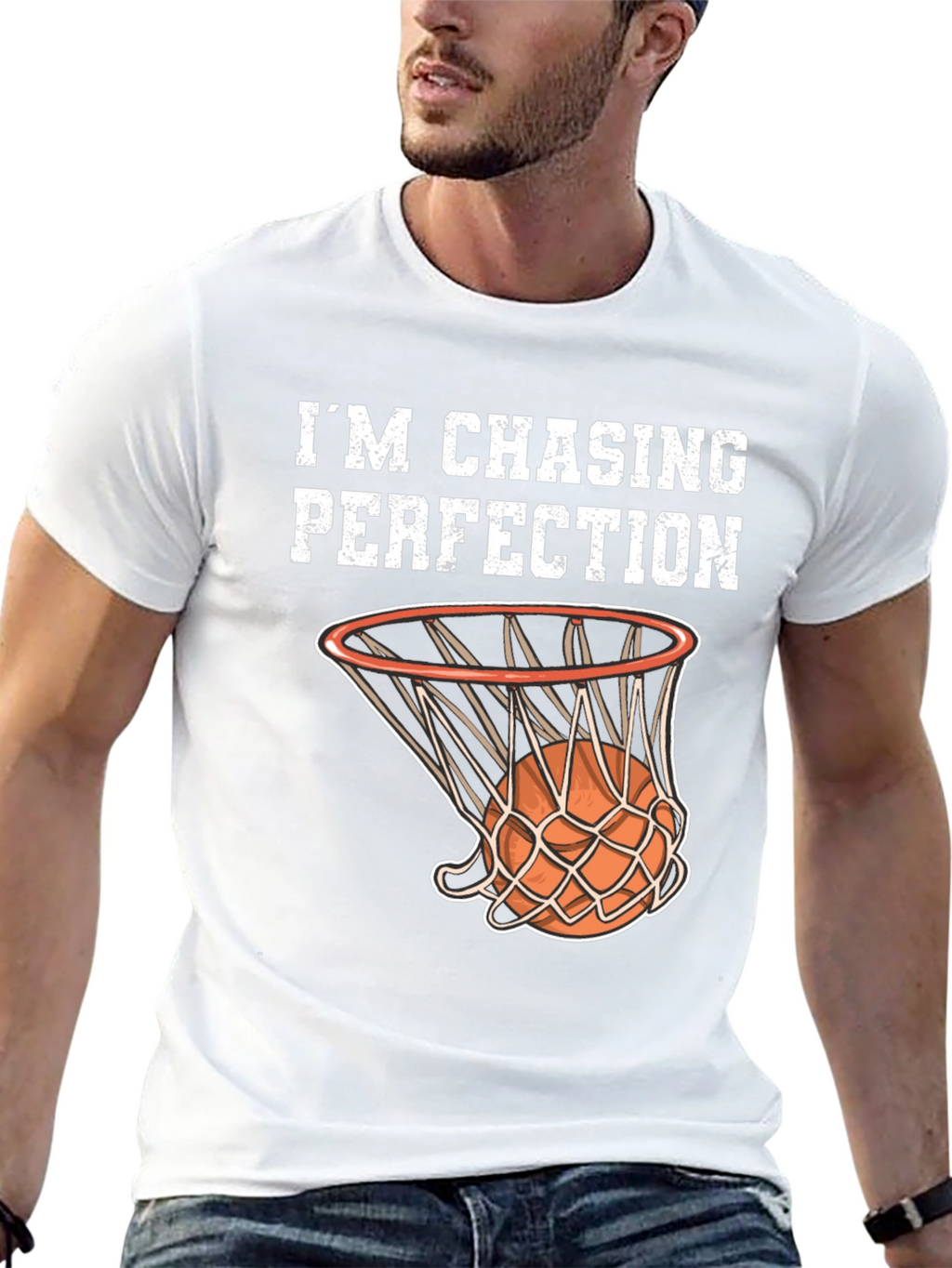 Im Chasing Perfection Basketball Graphic T-Shirt