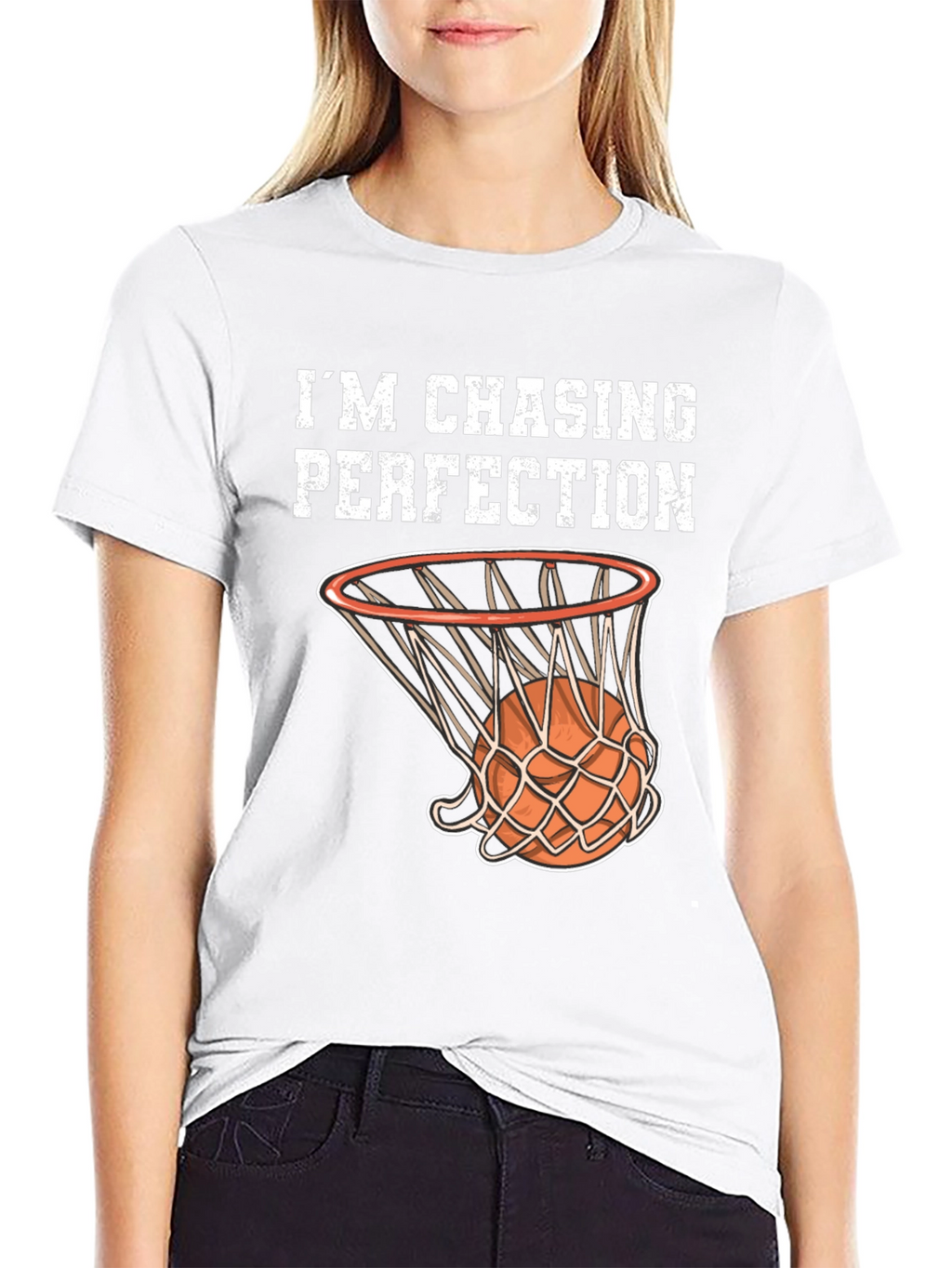 Im Chasing Perfection Basketball Graphic T-Shirt