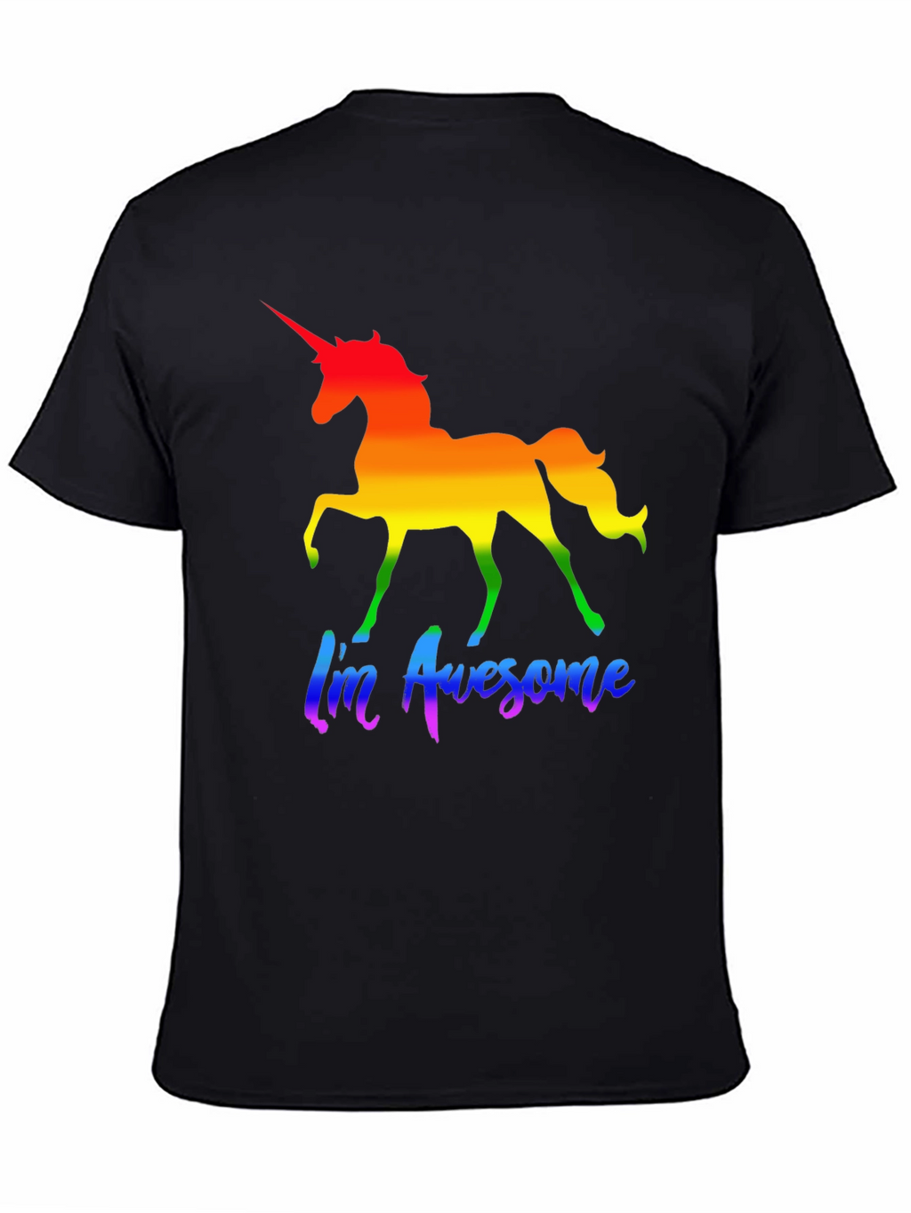 Rainbow Unicorn Im Awesome T-Shirt