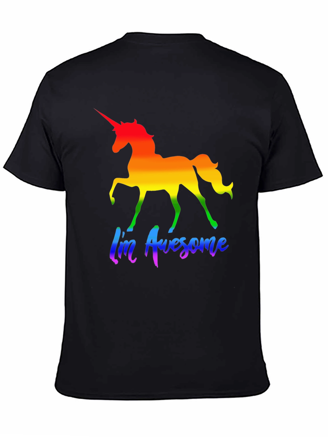 Rainbow Unicorn Im Awesome T-Shirt