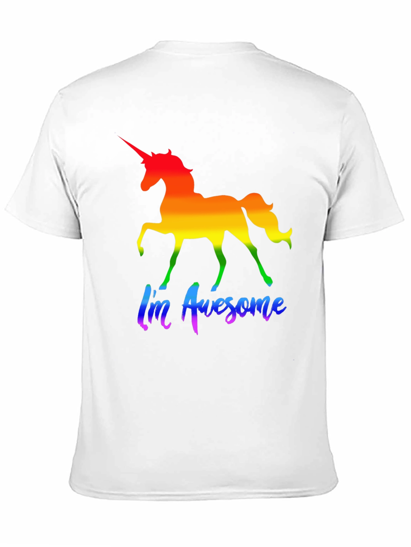 Rainbow Unicorn Im Awesome T-Shirt