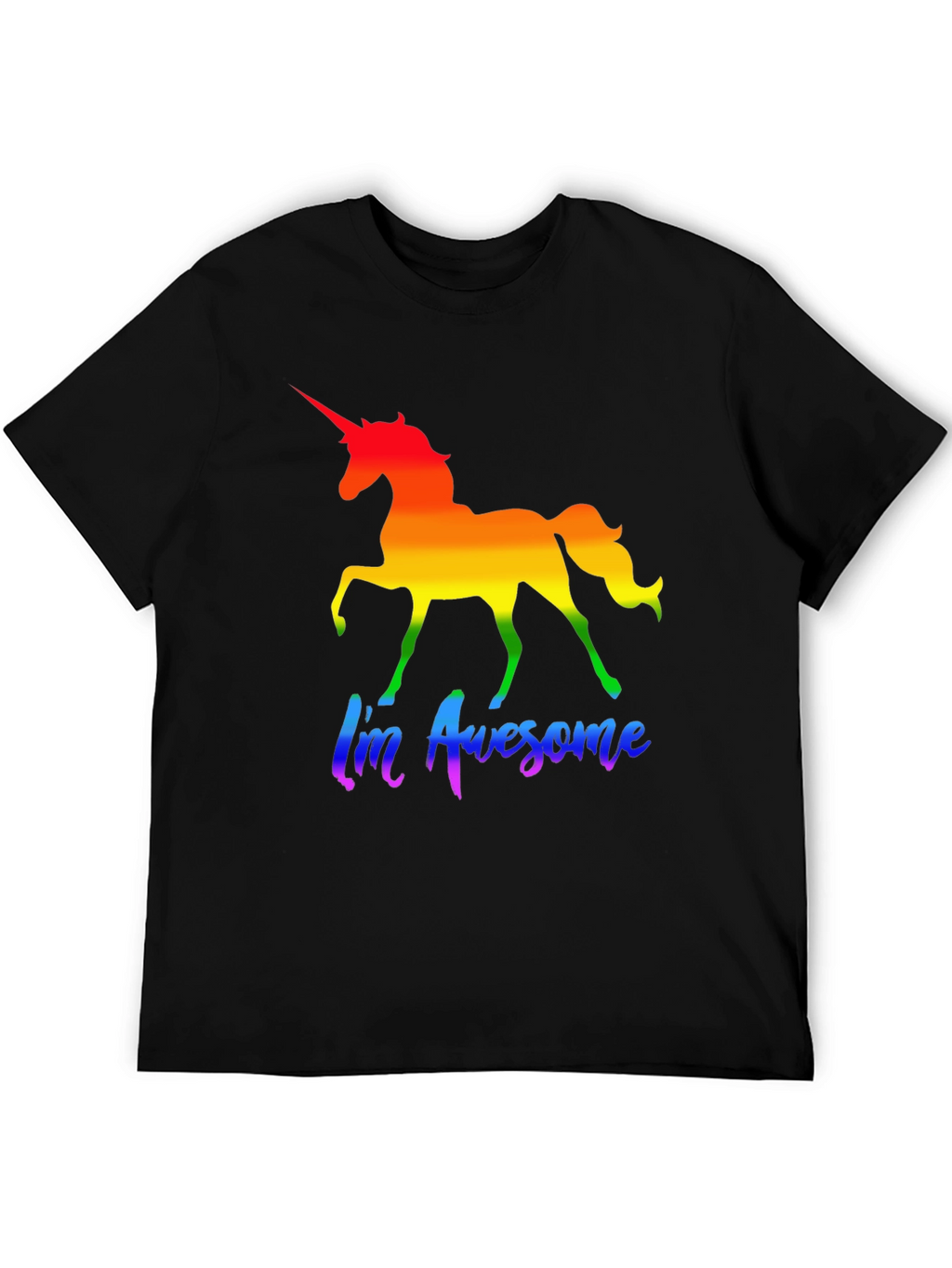 Rainbow Unicorn Im Awesome T-Shirt