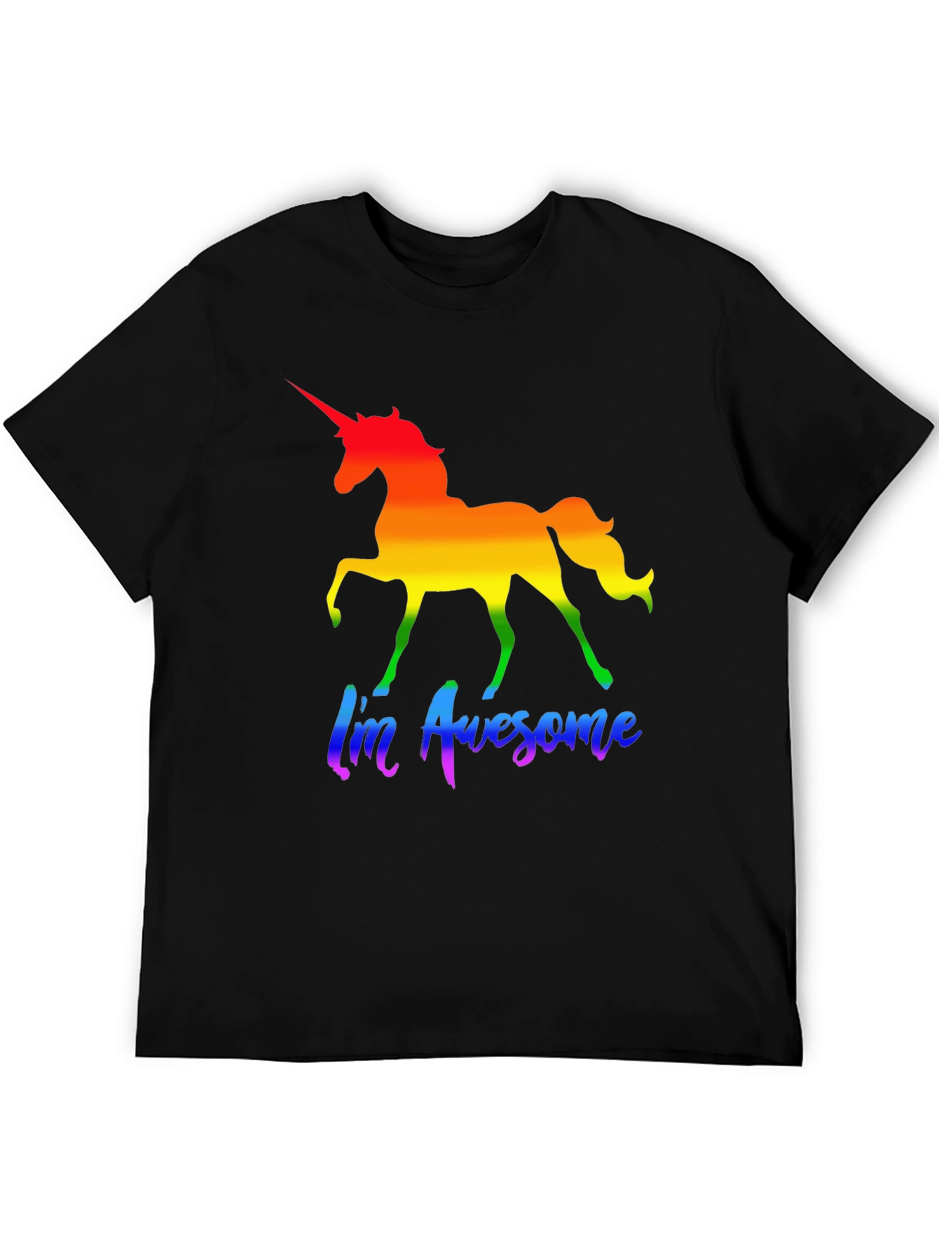 Rainbow Unicorn Im Awesome T-Shirt