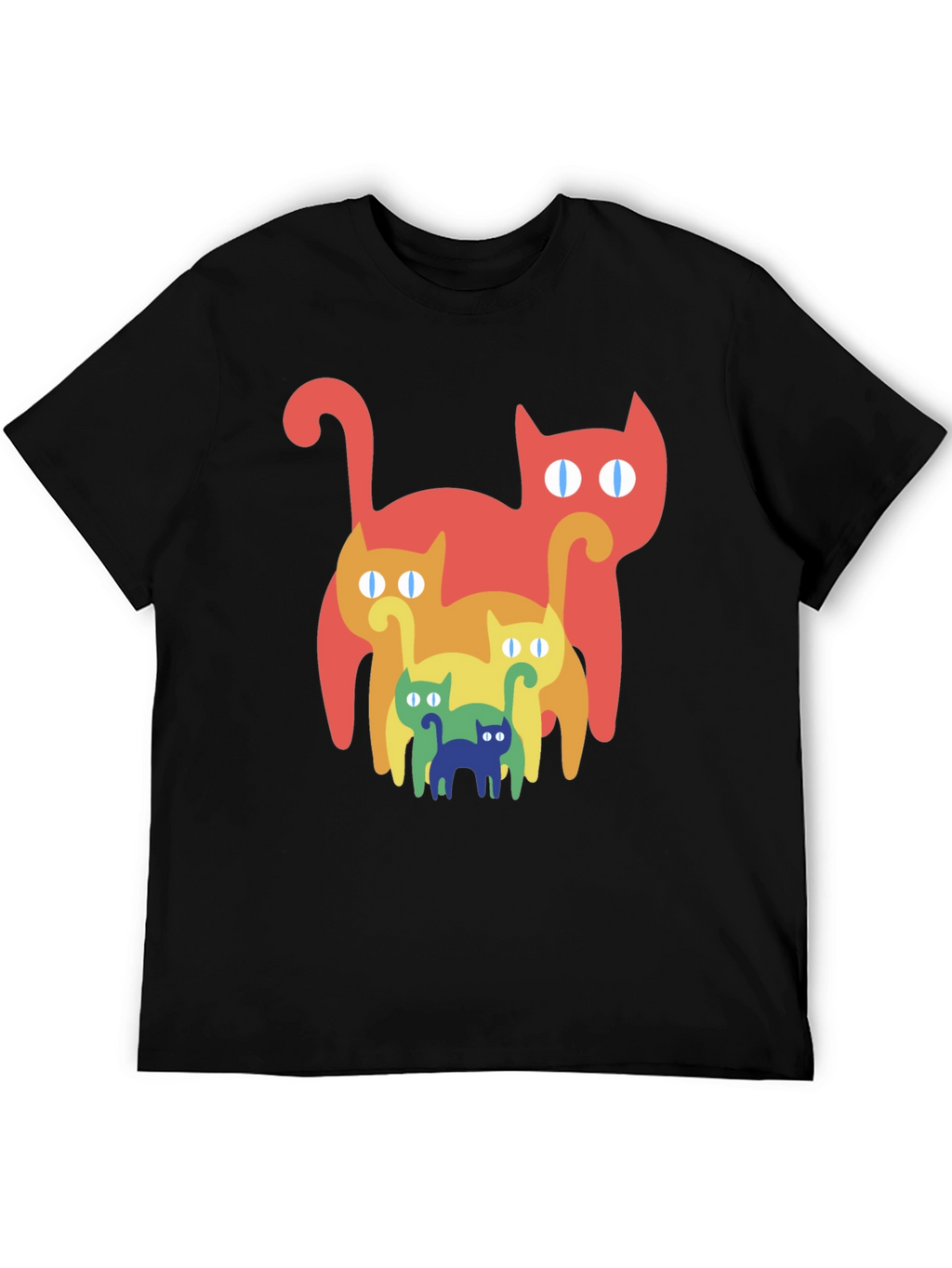 Retro Rainbow Cat T-Shirt