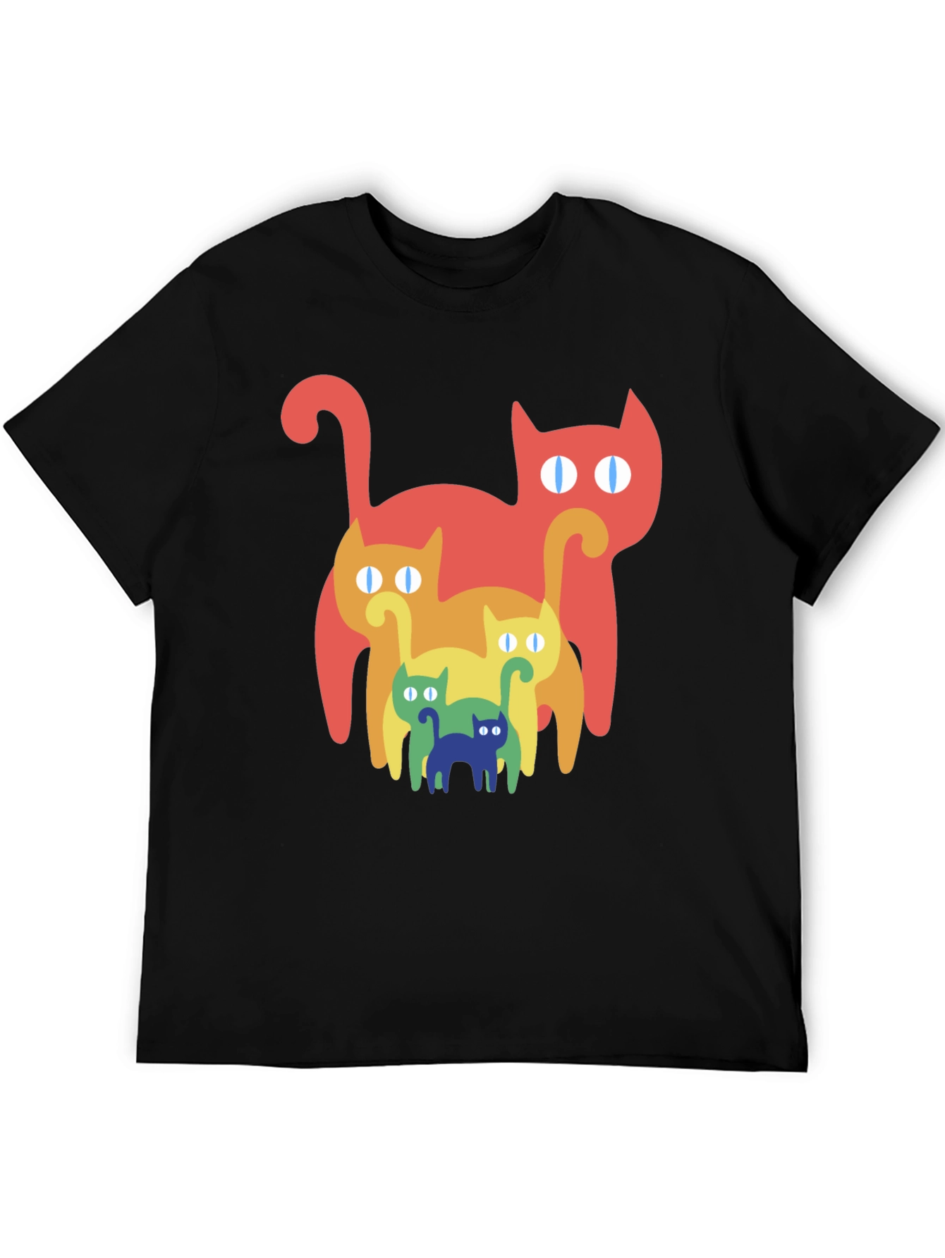 Retro Rainbow Cat T-Shirt
