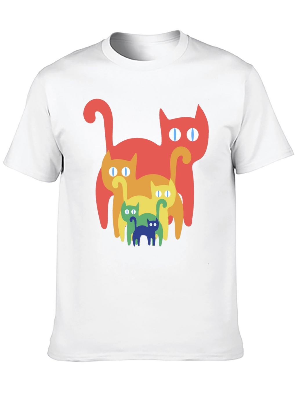 Retro Rainbow Cat T-Shirt