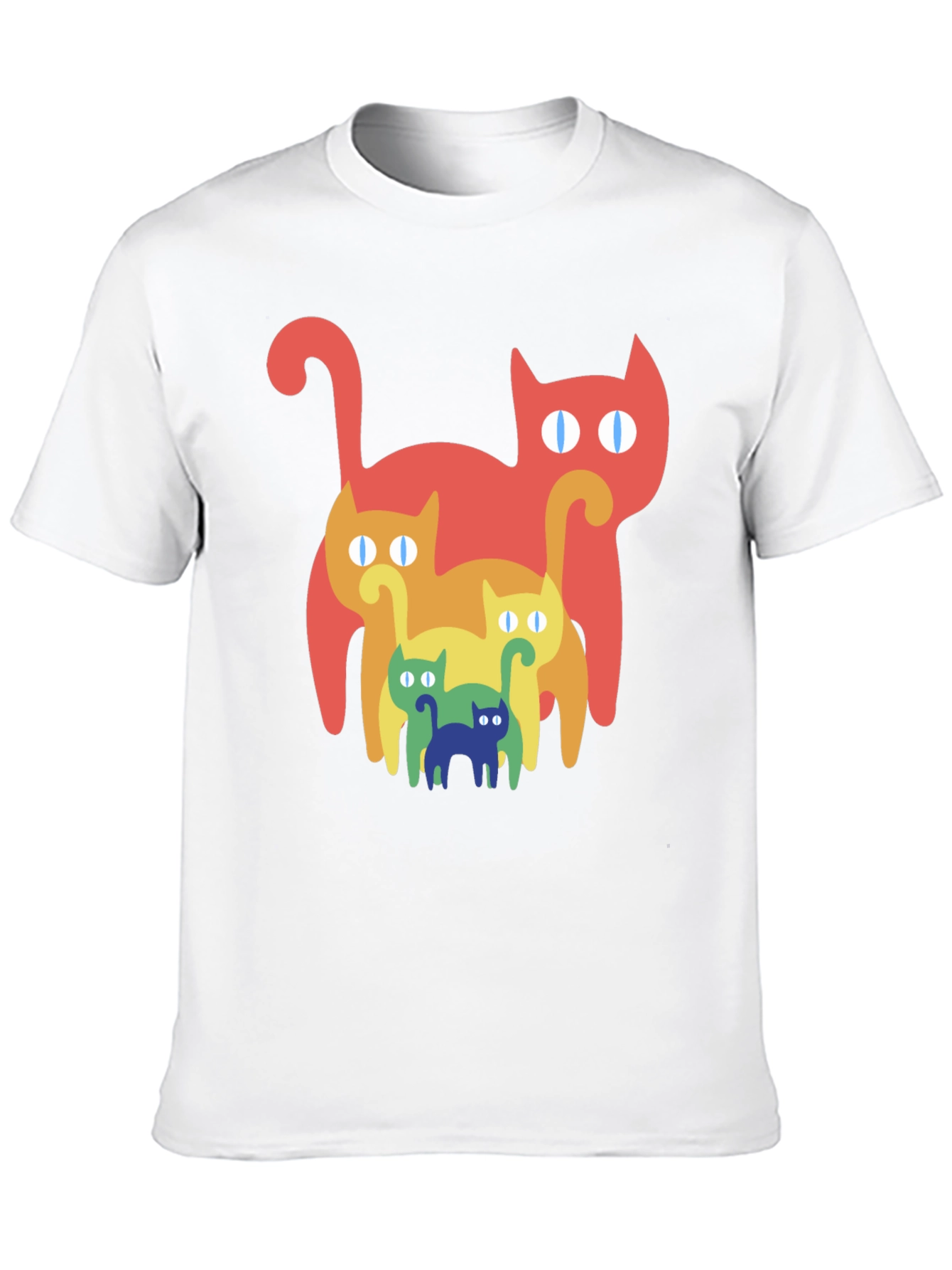 Retro Rainbow Cat T-Shirt
