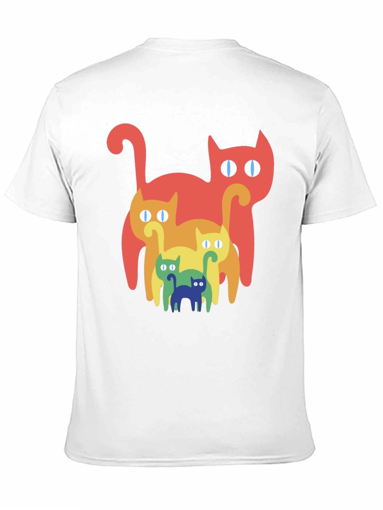 Retro Rainbow Cat T-Shirt