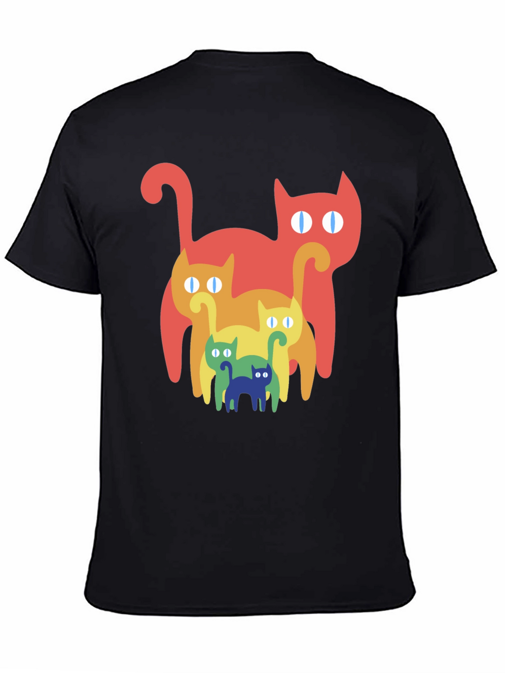 Retro Rainbow Cat T-Shirt