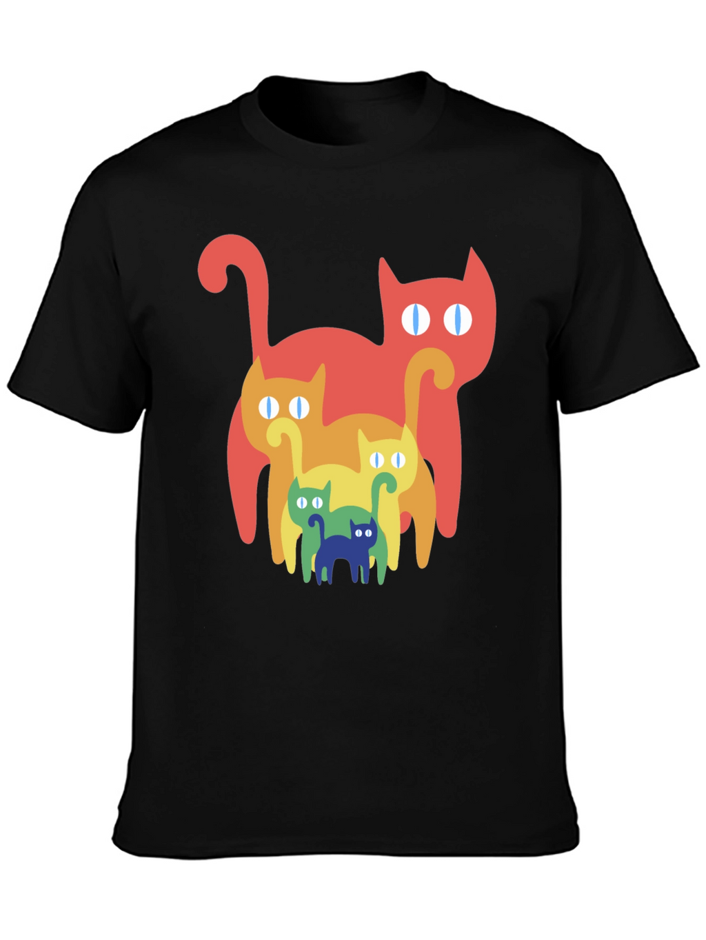 Retro Rainbow Cat T-Shirt