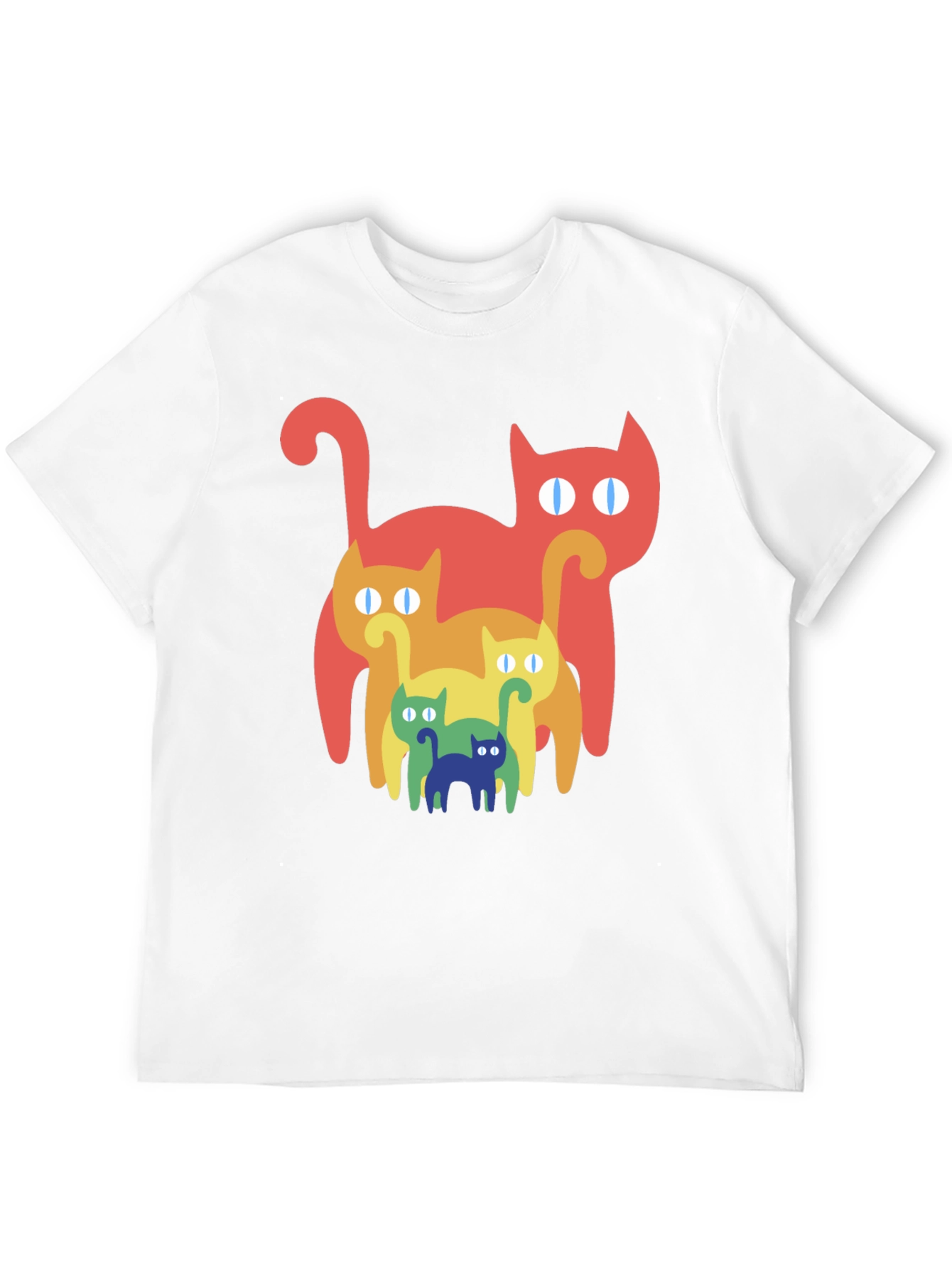 Retro Rainbow Cat T-Shirt