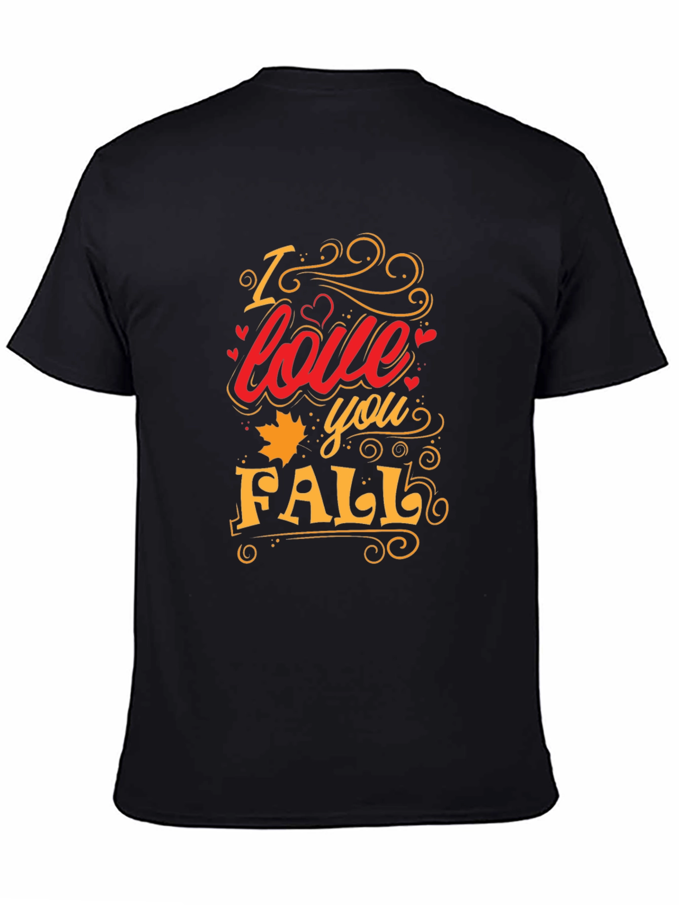 I Love You Fall Graphic Tee - Trendy Autumn T-Shirt