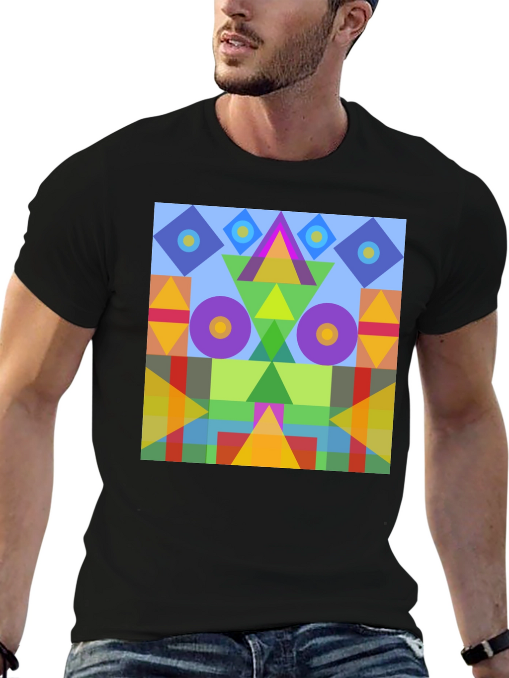 Abstract Geometric Colorful T-Shirt