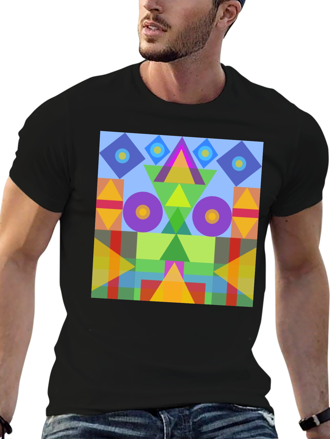 Abstract Geometric Colorful T-Shirt