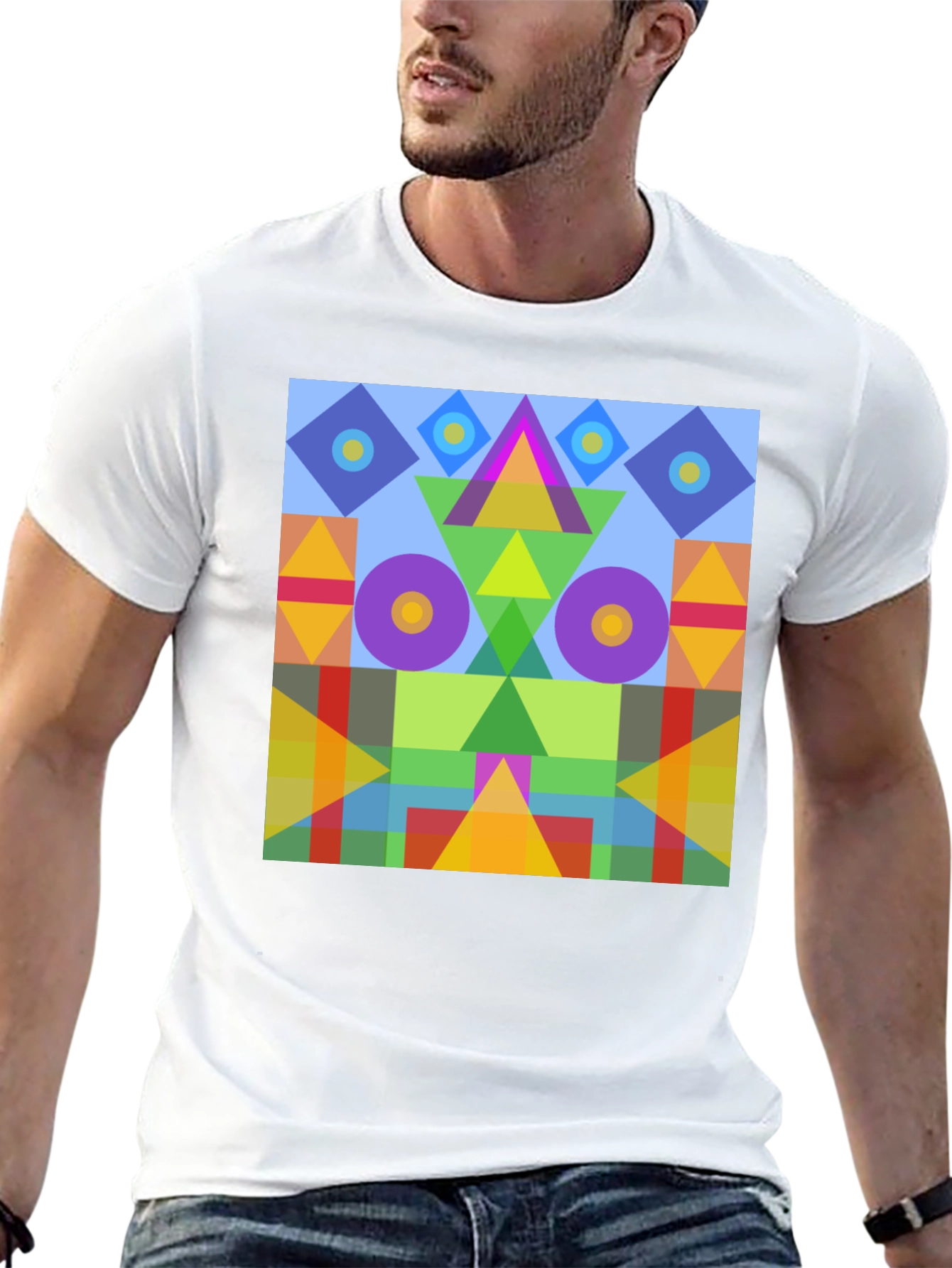 Abstract Geometric Colorful T-Shirt