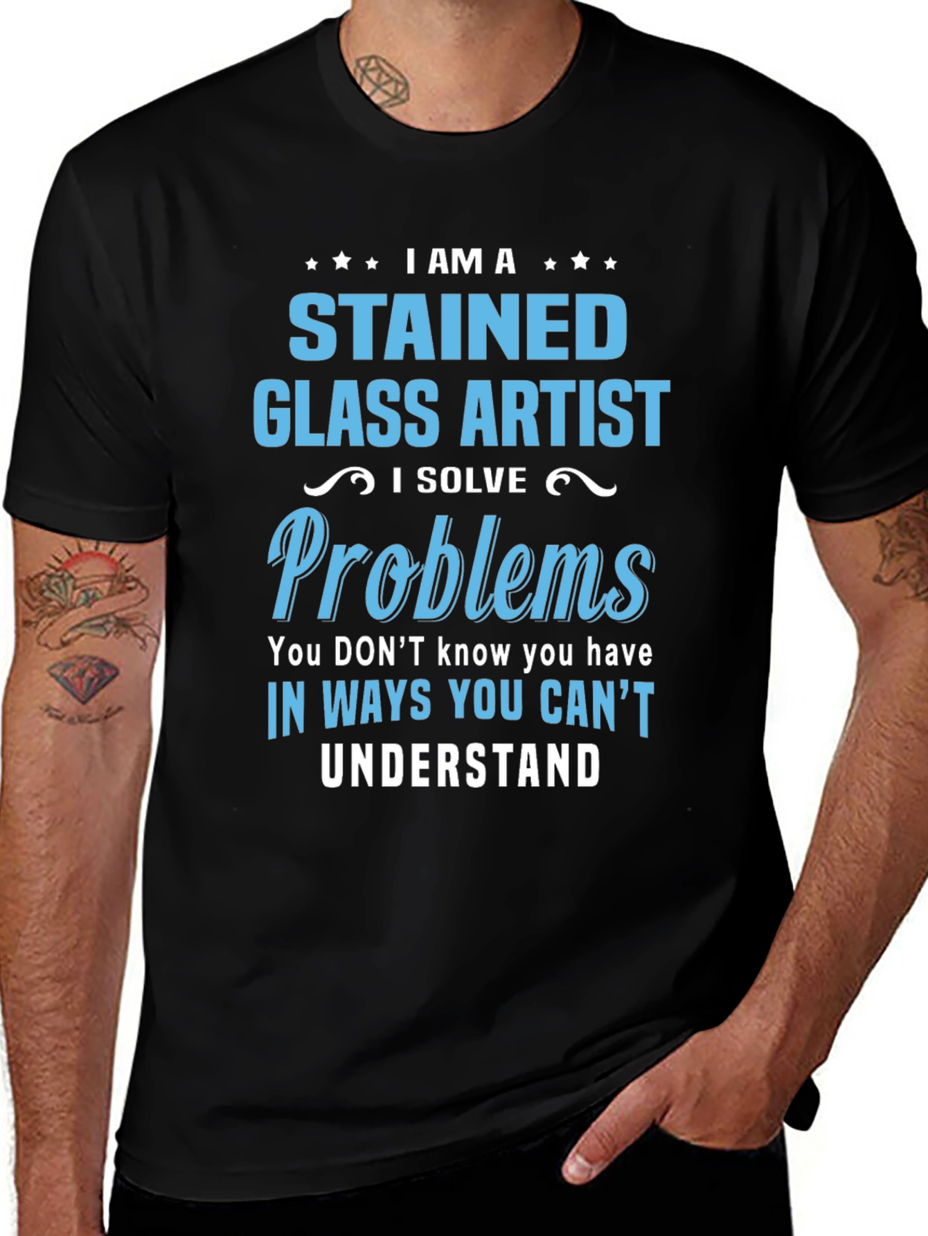 Stained Glass Artist T-Shirt - Problem Solver Tee