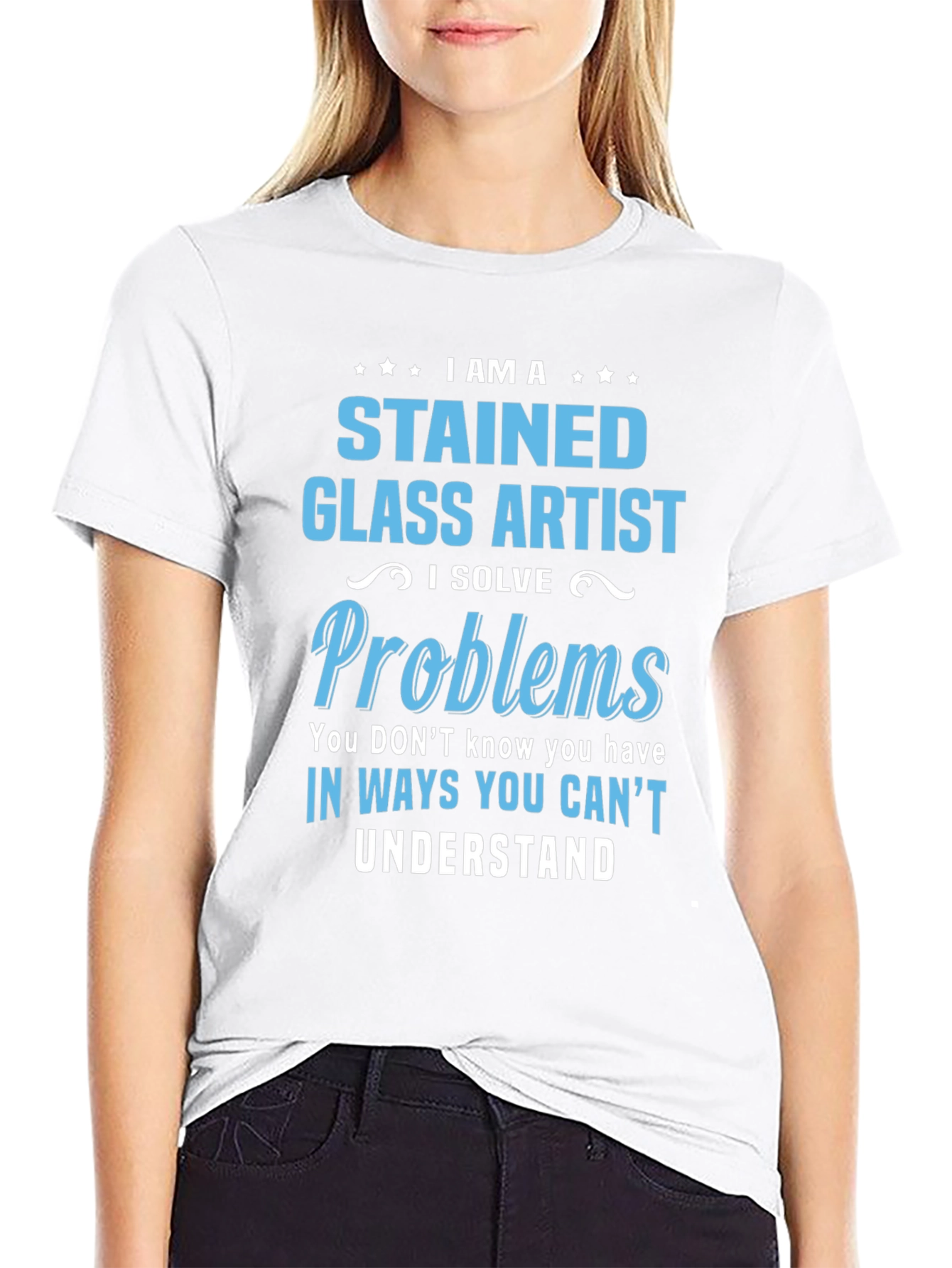 Stained Glass Artist T-Shirt - Problem Solver Tee