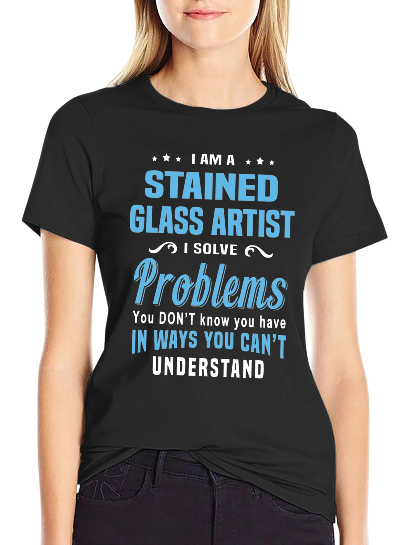 Stained Glass Artist T-Shirt - Problem Solver Tee