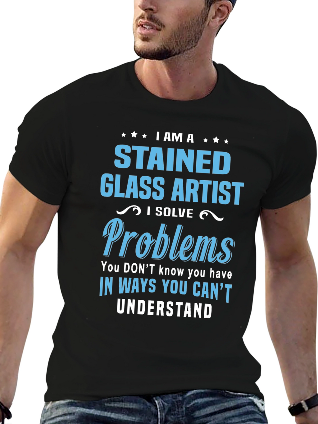 Stained Glass Artist T-Shirt - Problem Solver Tee
