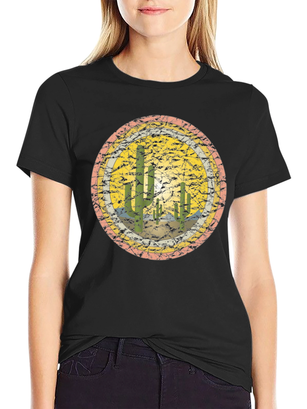 Retro Desert Cactus Graphic Tee